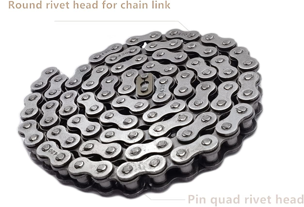 Mini Bike Rear Chain Fits Coleman Ct200U Ct200U-Ex Bt200X Mini Bike Chain Mb200 Mb165 Baja Warrior Heat Mini Baja Motorsports+Chain Adjuster (#420 Chain 90 Link)