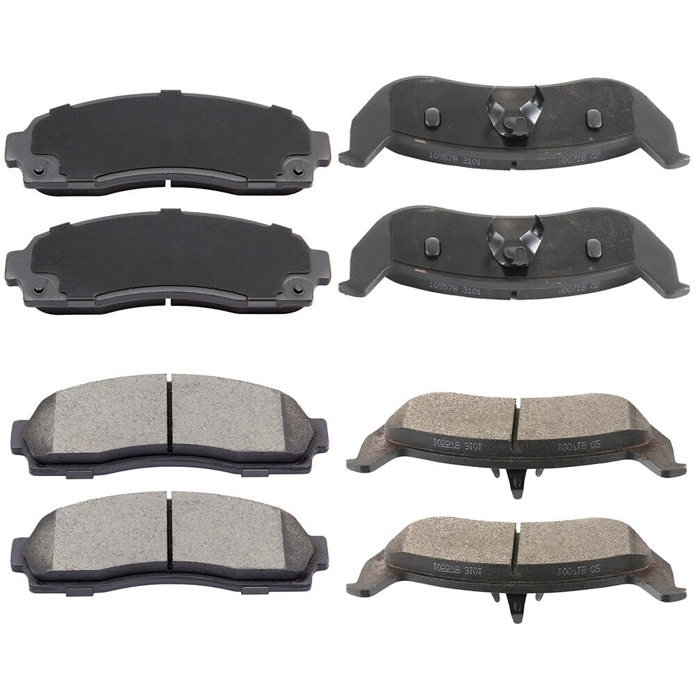 Automuto 8Pcs Front & Rear Disc Brake Pads Set D932 D833 For Ford For Explorer 2002-2005,For Mercury Mountaineer 2002-2005