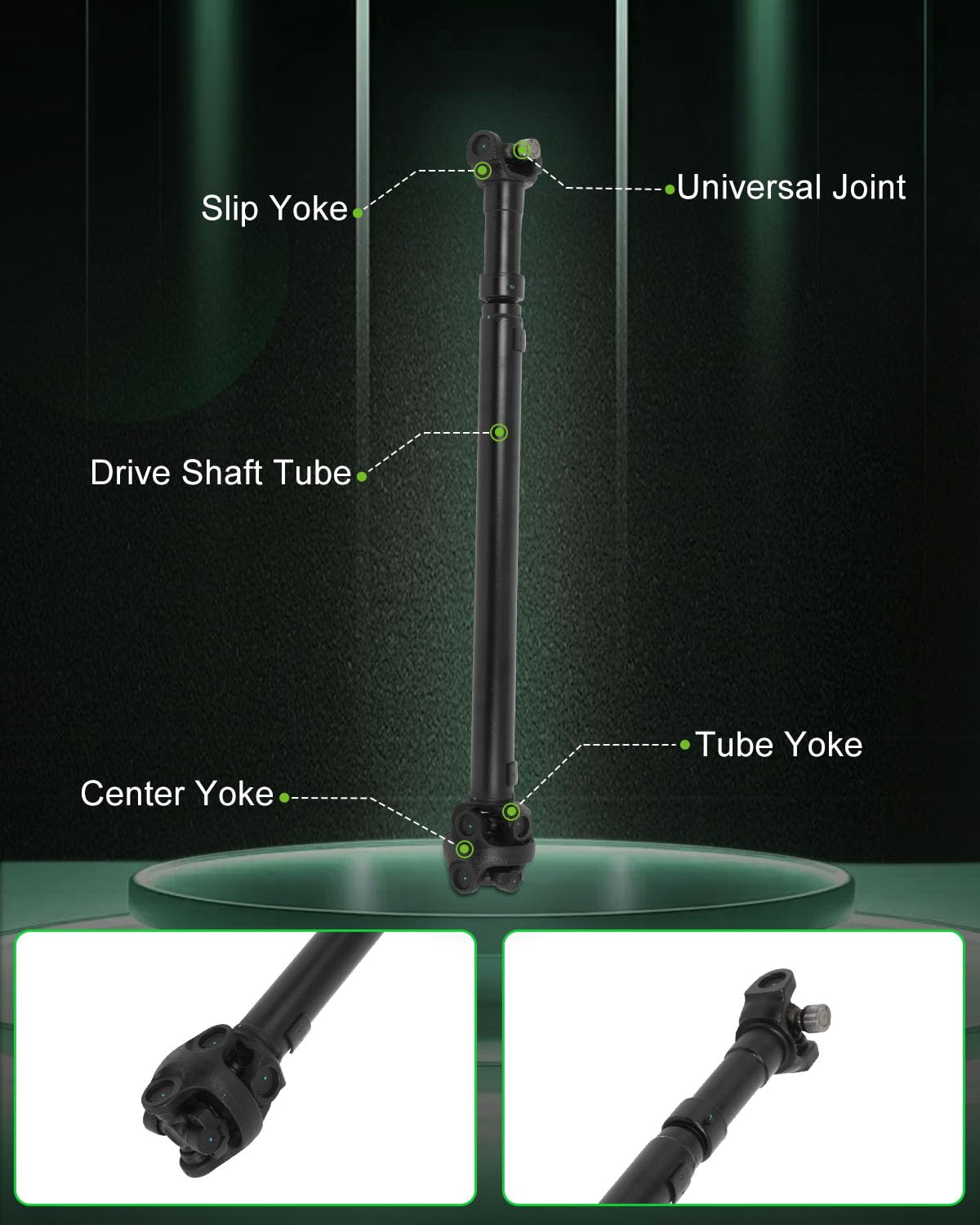 Scitoo?40.85''?Steel Front Driveshaft Assembly Drive Shaft Prop Shaft Compatible For Jeep Tj 1998-2002,For Jeep Wrangler 1997-20