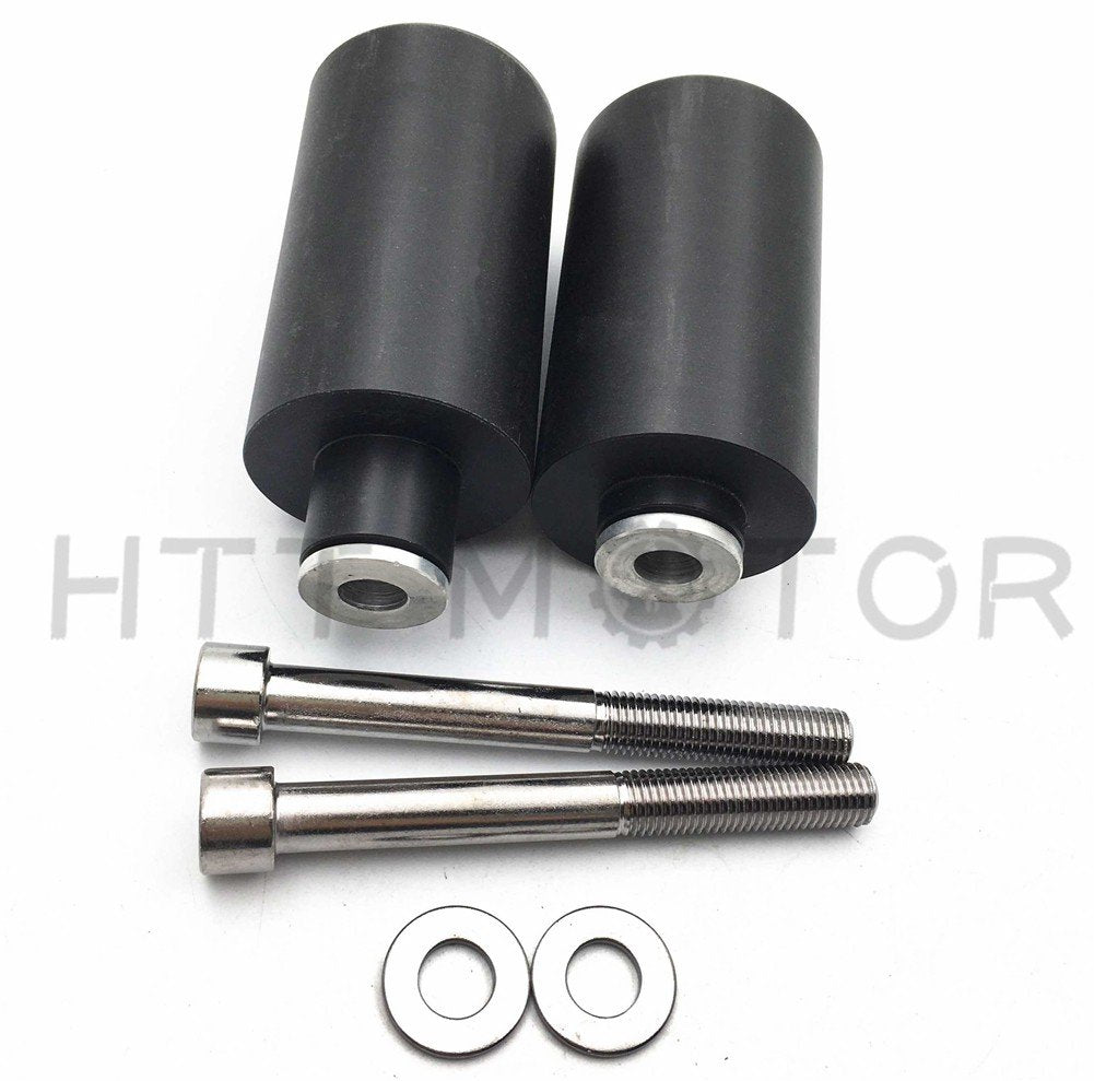 Httmt Mt219-039- No Cut Frame Slider Crash Protector Compatible With 2007 2008 Suzuki Gsxr 1000 Gsx-R Black