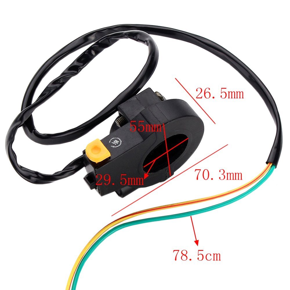 Royitay Throttle Cable 7/8'' 22Mm Handlebar Grip Throttle Cable Kill Switch Set For 49Cc To 80Cc Engine Parts Motorized Bicycle