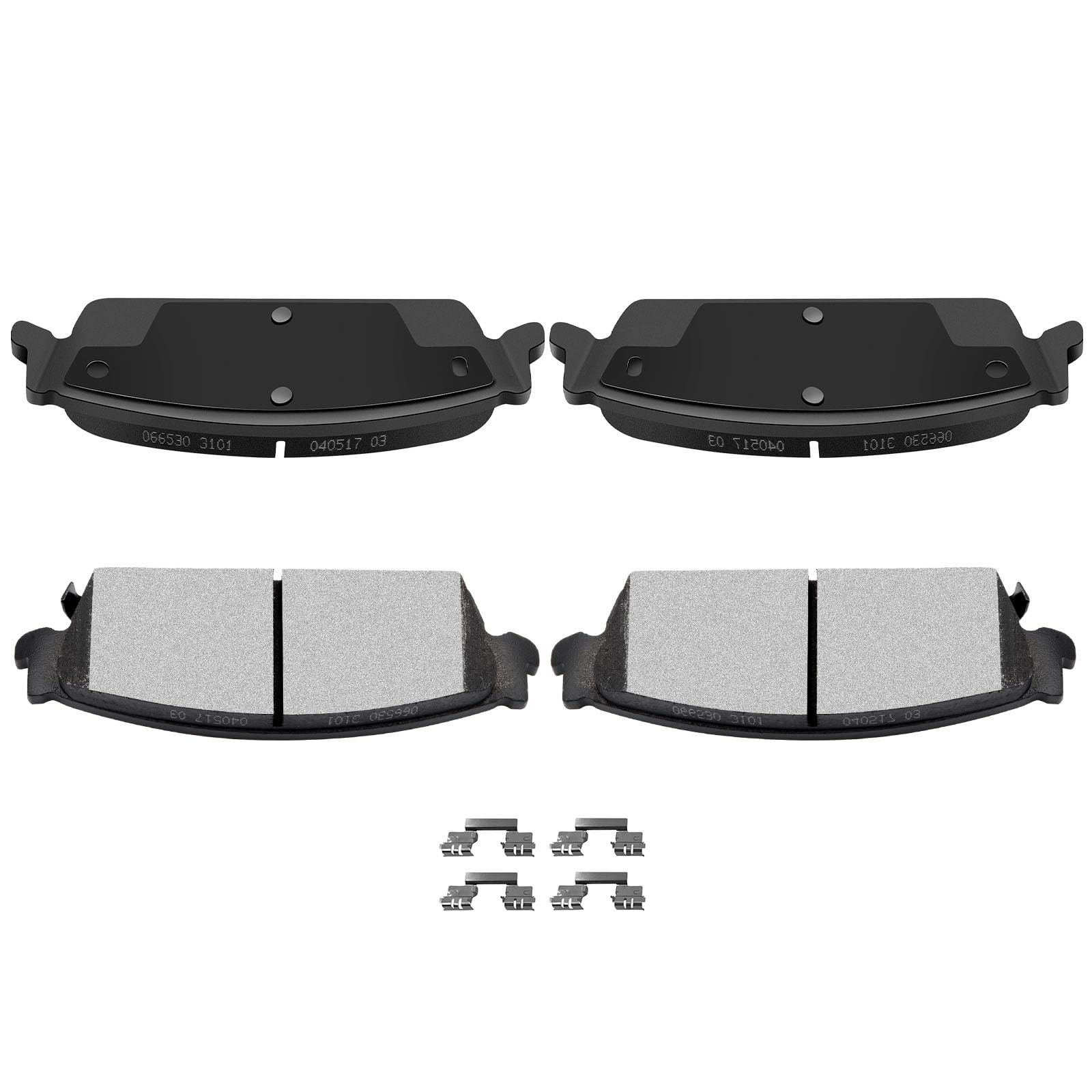 Automuto 4Pcs Front Ceramic Disc Brake Pads Set D465 For Acura El 1997-2005,For Honda Civic 1996-2011,For Honda For Accord 1998-