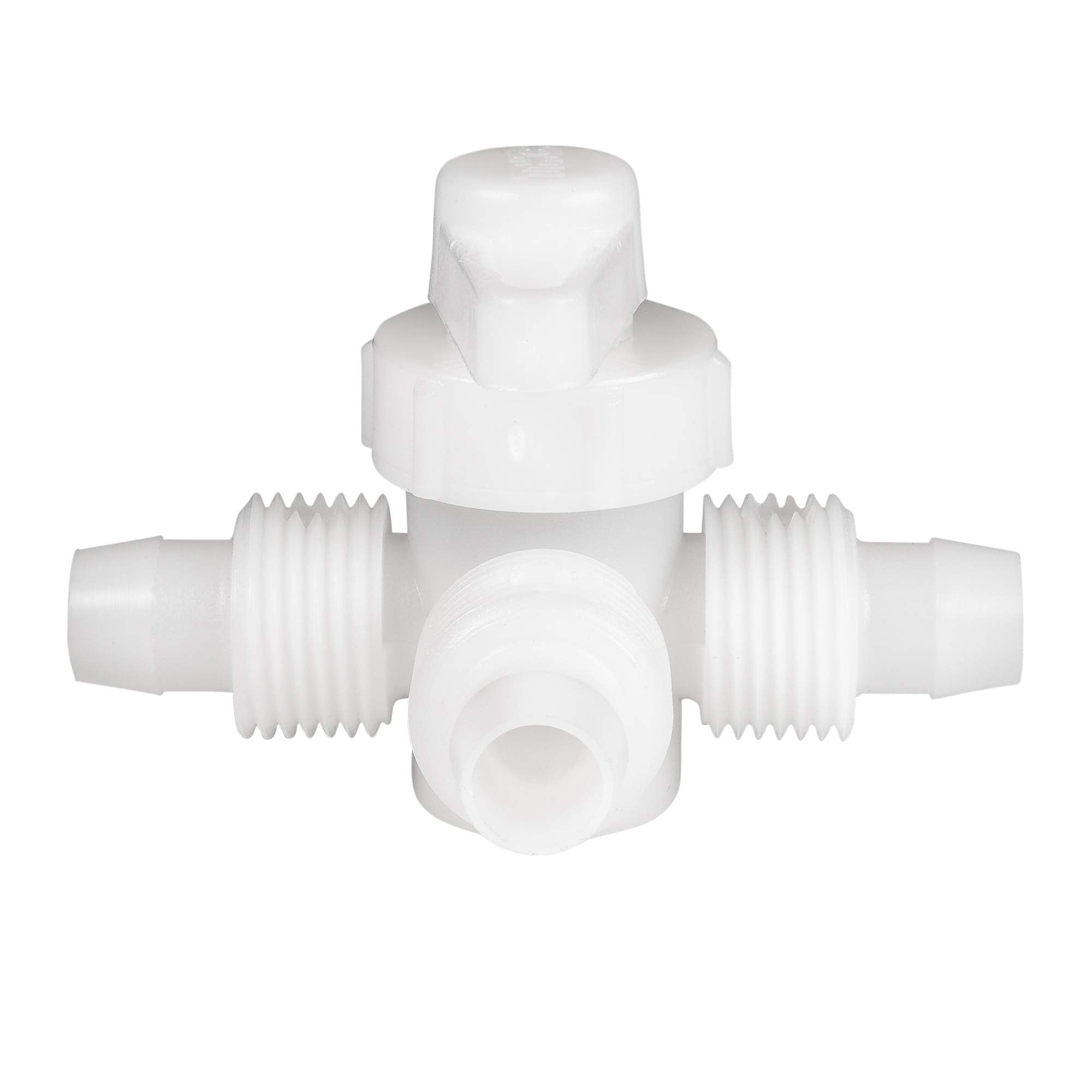 Recpro Rv Plumbing Hardware | 06910 | 3-Way 1/2'' Compression Fitting Directional/Bypass Valve | Pex Pipe/Tubing Fittings (2 Fit