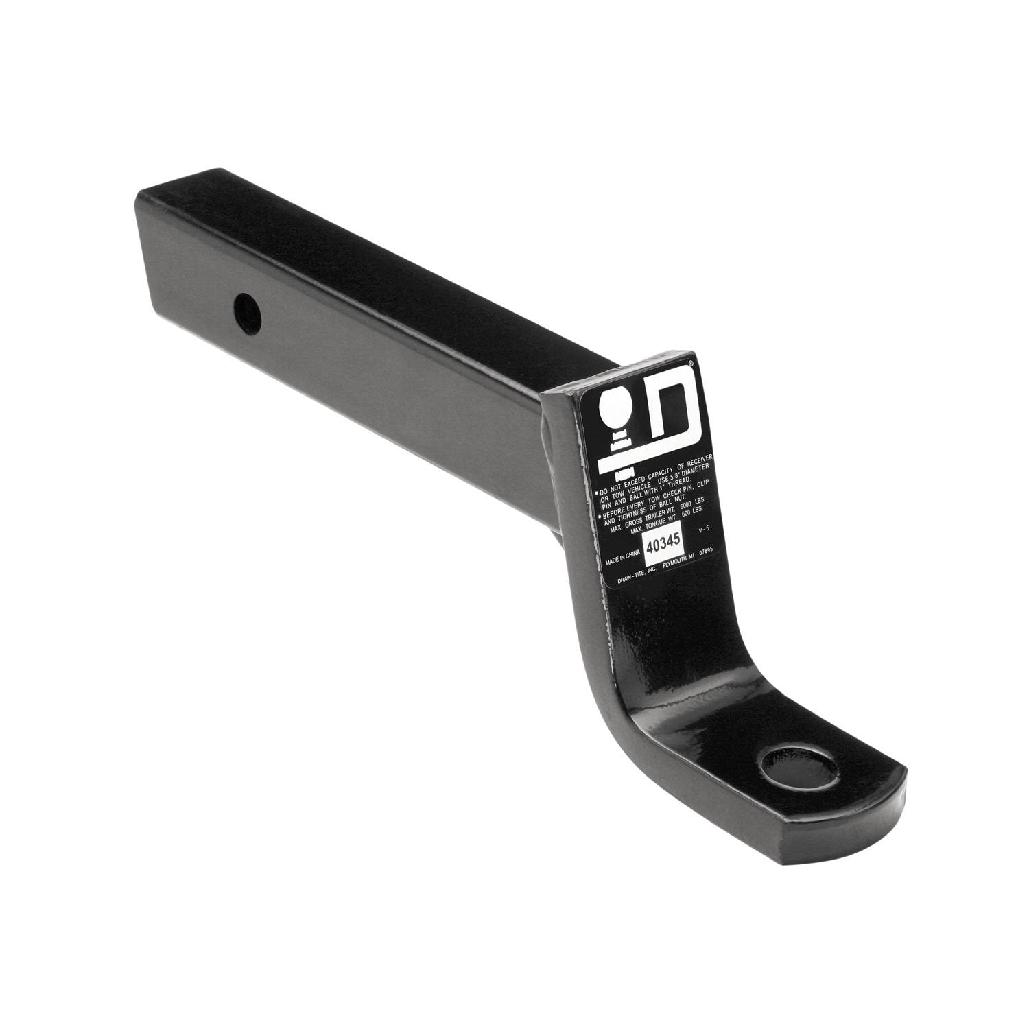 Draw-Tite 40345-006 Quick-Loading Ball Mount Hitch, 11 Length, 2-3/4 Rise, 4 Drop, Black, Pack Of 6