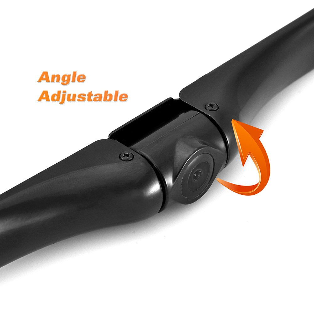 Pyle Car Backup Camera Rearview - Mirror Screen Reverse Parking Sensor Hd 7'' Lcd Screen Monitor Distance Scale Line Waterproof