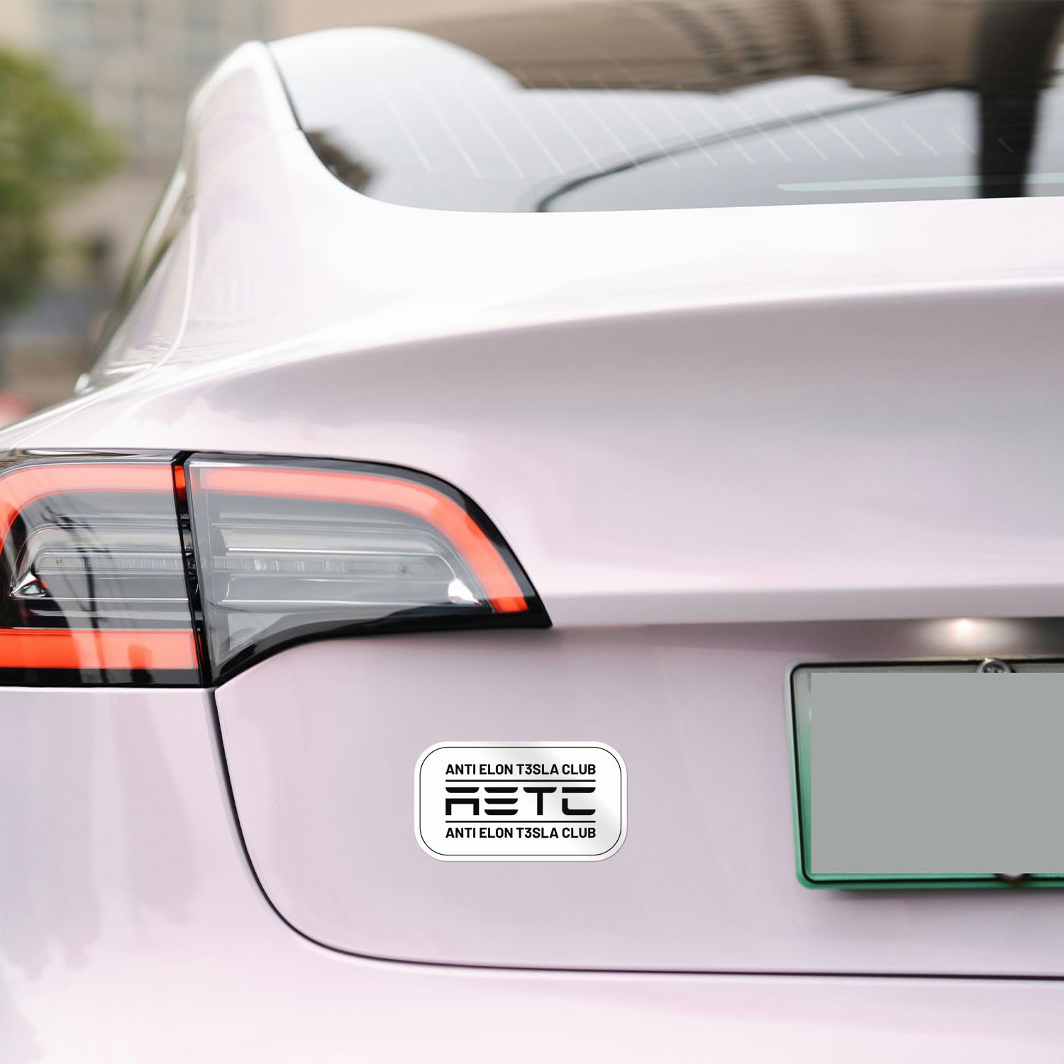 Anti Elon Club Sticker - Waterproof Vinyl Decal For Car Bumper, Laptop, Water Bottle, Bookcase, Wall, And Window, Size - 5'' Lon