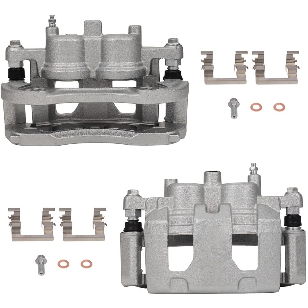 Scitoo Front Left+Right Brake Calipers With Bracket 18B4988 18B4989 Compatible For Buick Lucerne 2006-2011 For Chevrolet Impala