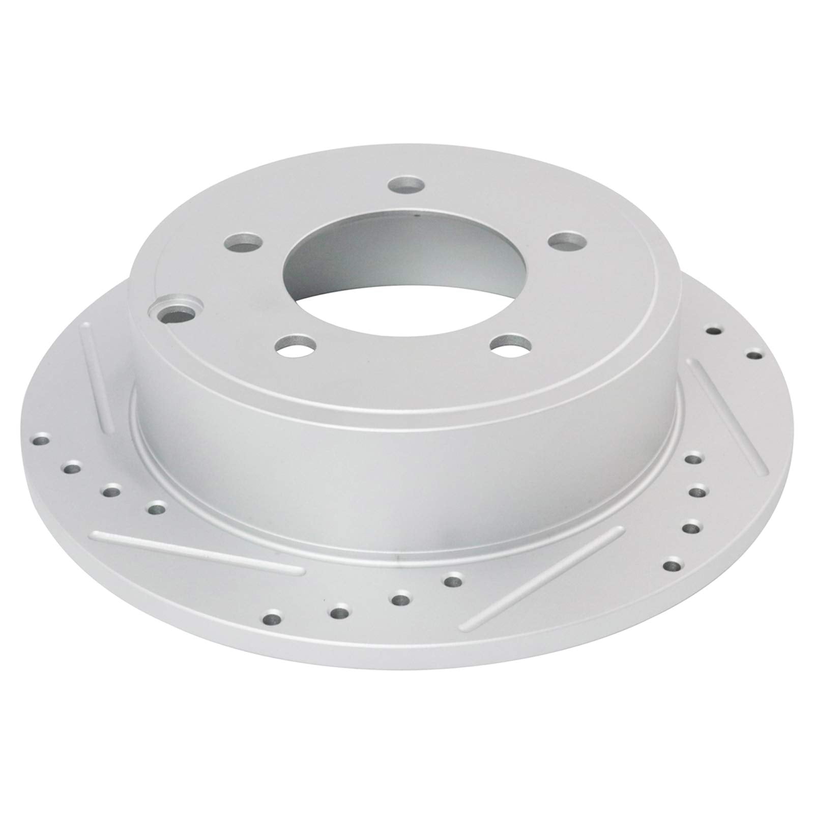 Trq Rear Performance Brake Rotor Drilled Slotted Pair Set For 2011-2014 200/2008-2014 Avenger / 2007-2012 Caliber / 2007-2017 La