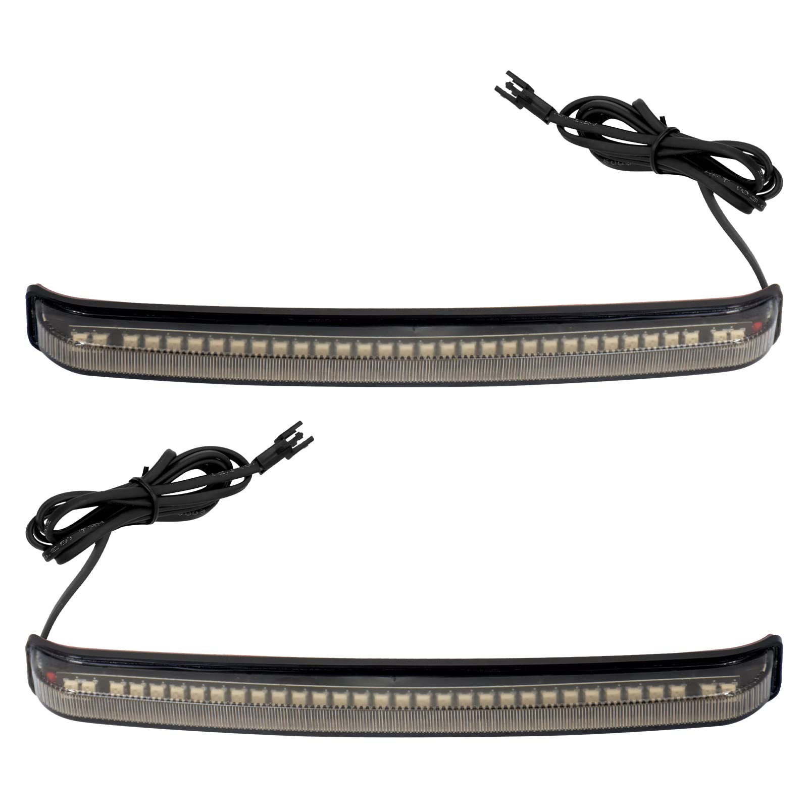 HDBUBALUS Motorcycle Saddlebag Lights Sequential Turn Signal Smoke Running Brake Tail Light Fit for Harley Touring Street Gilde