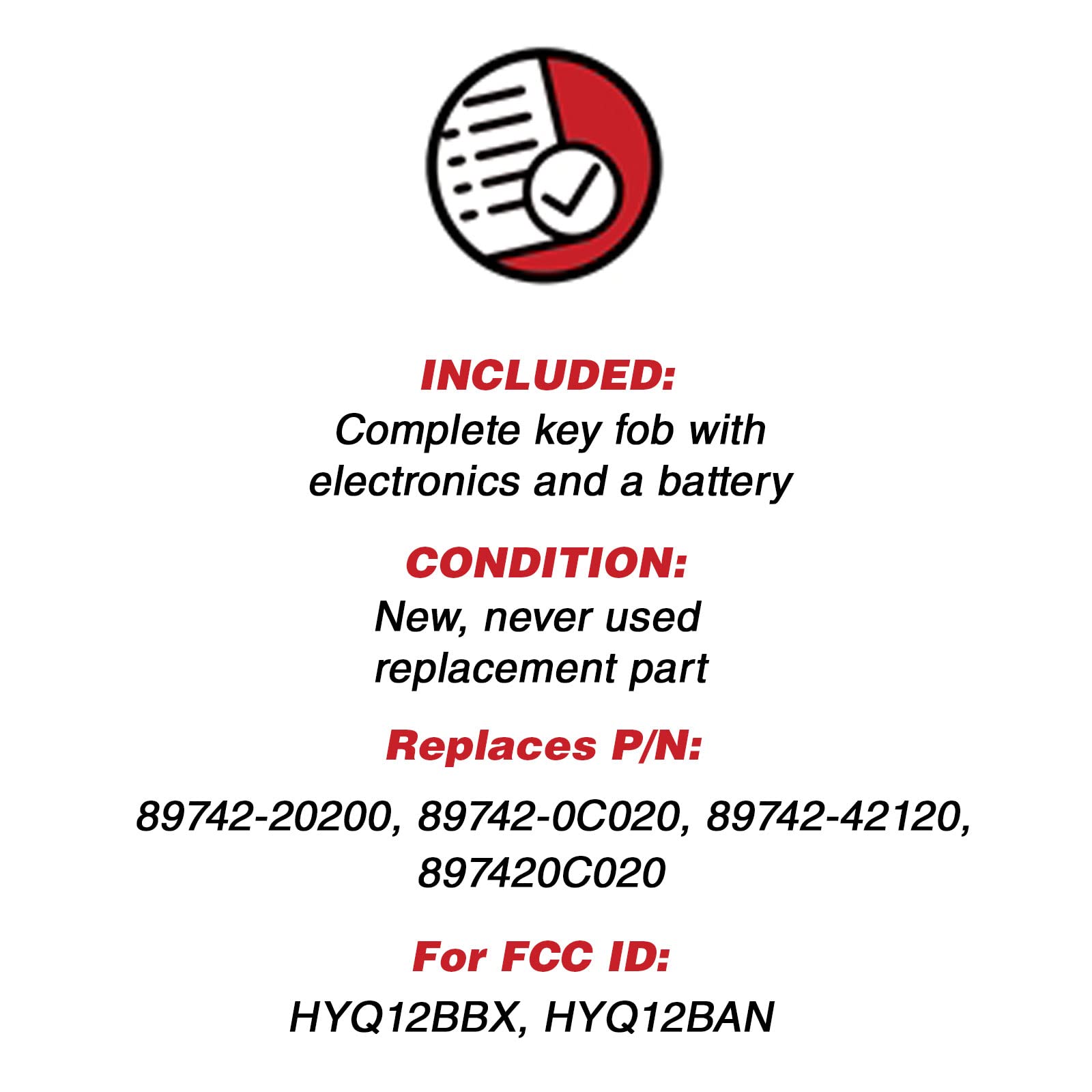 Keylessoption 4 Item Bundle 2 Key Fobs Keyless Entry Remotes For Hyq12Bbx Plus 2 Uncut Ignition Keys