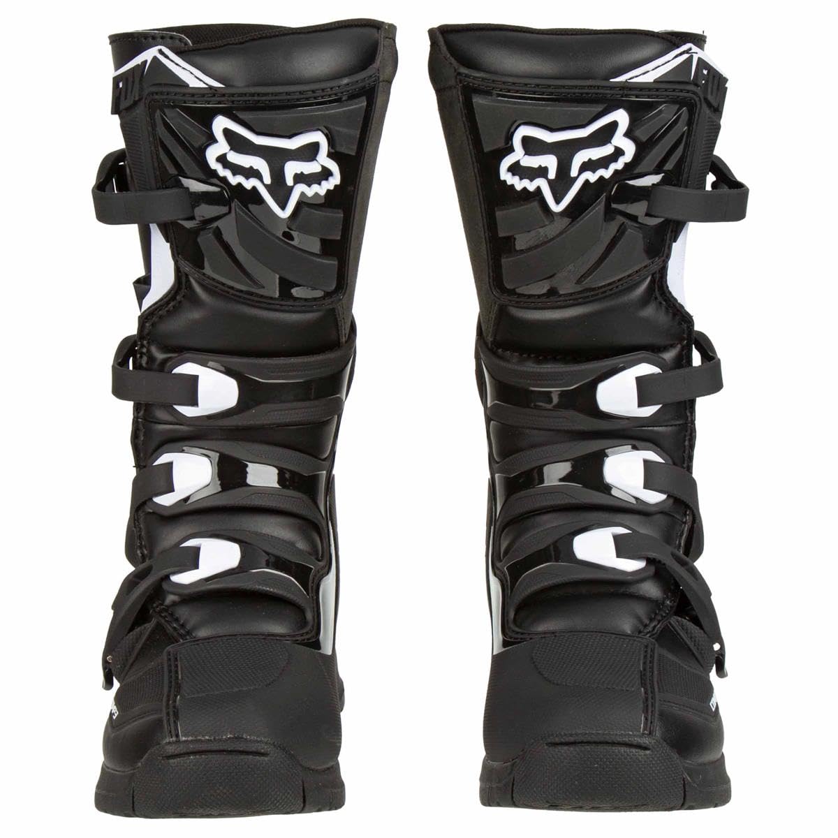 Fox Racing Unisex-Child Youth Comp 3 Motocross Boot,Black,Big Kid 4