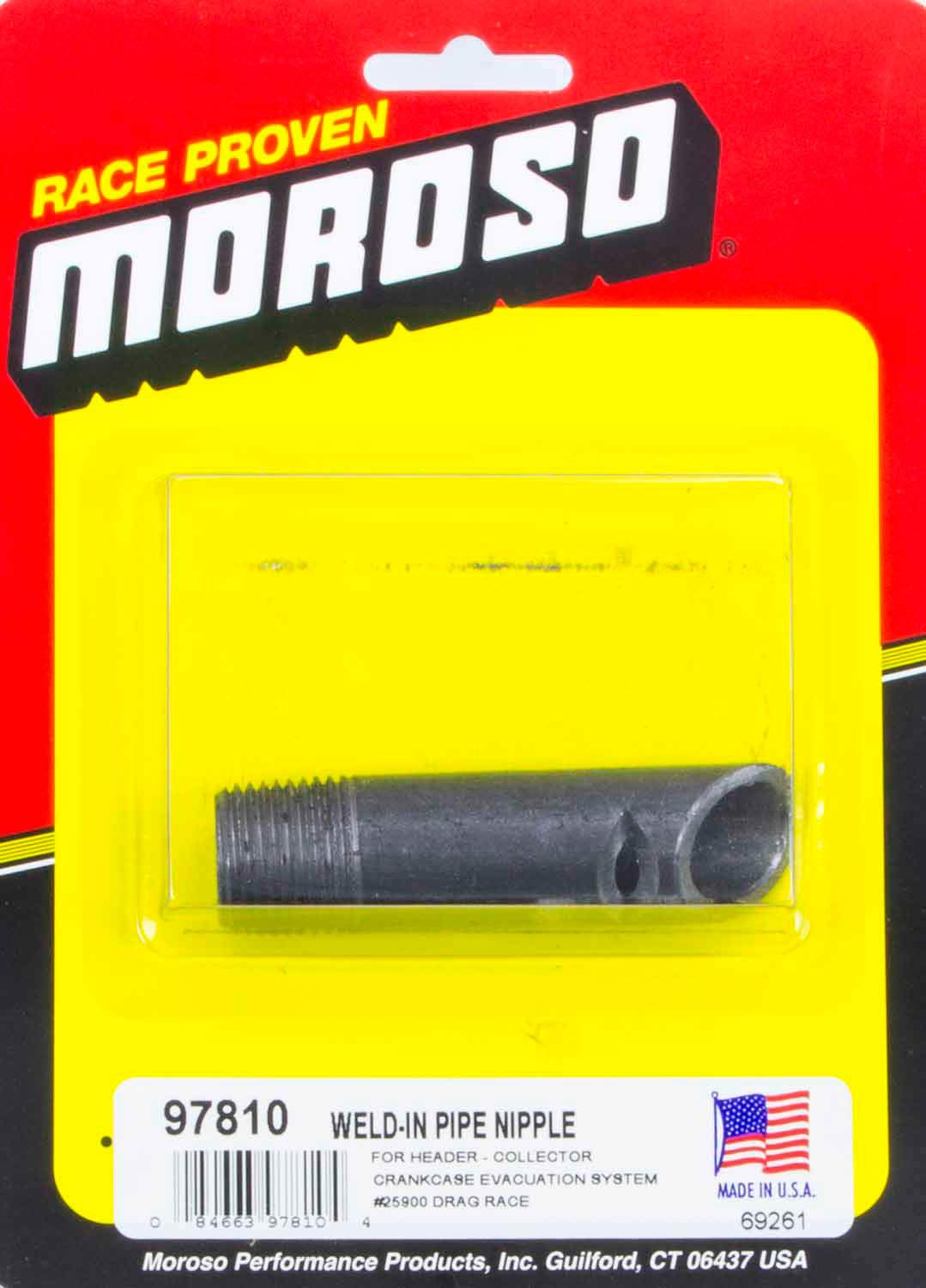 Moroso Nipple, 1/2 In, 25900