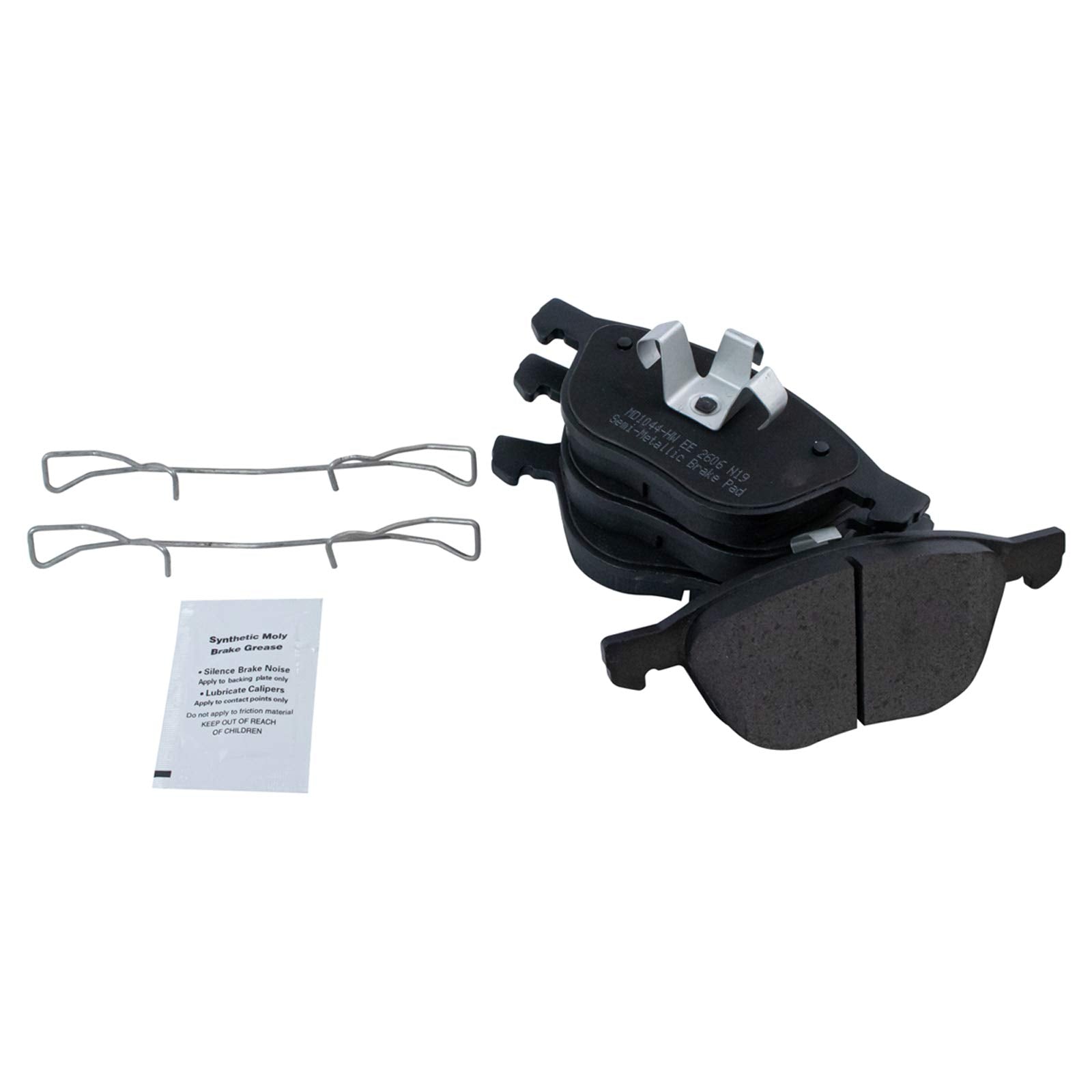 Trq Front Brake Pad & Rotor Kit Brake Pads Brake Rotor Semi-Metallic Premium G-Coated Compatible With 2013-2018 Ford C-Max 2012-