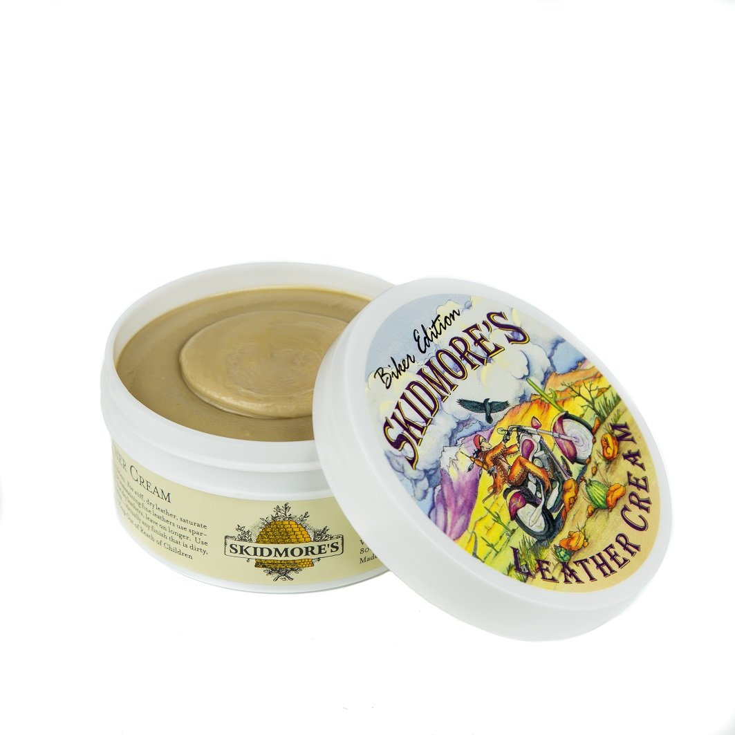 Skidmore'S Biker Edition Leather Cream | All Natural Non Toxic Formula Is A Cleaner And Conditioner, Protects Your Motorcycle Leather | Made In Usa