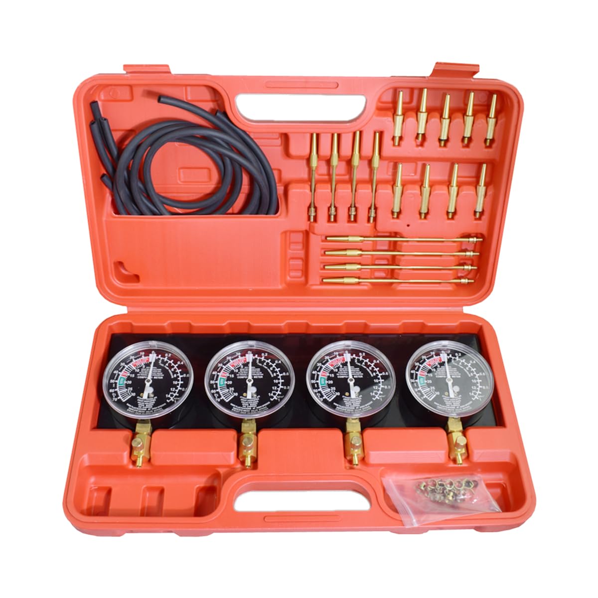 Alltooetools Universal Vacuum Carburetor Synchronization Balancer Gauge Carb Synchronizer Adjustment Tool Kit Compatible with Mo