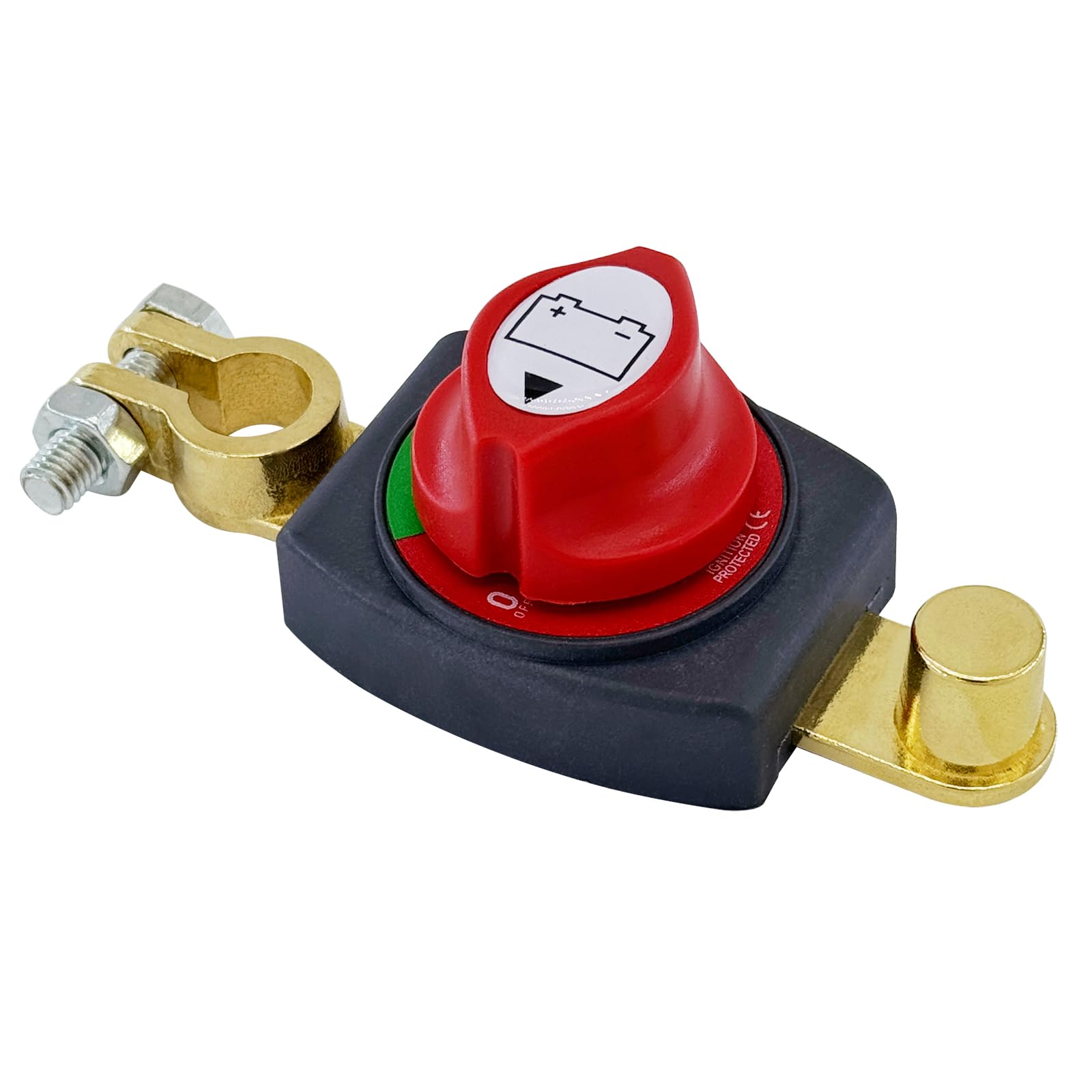 Ampper Top Post Battery Disconnect Switch, 12-48 V Battery Power Cut Master Switch Disconnect Isolator For Car, Vehicle, Rv And