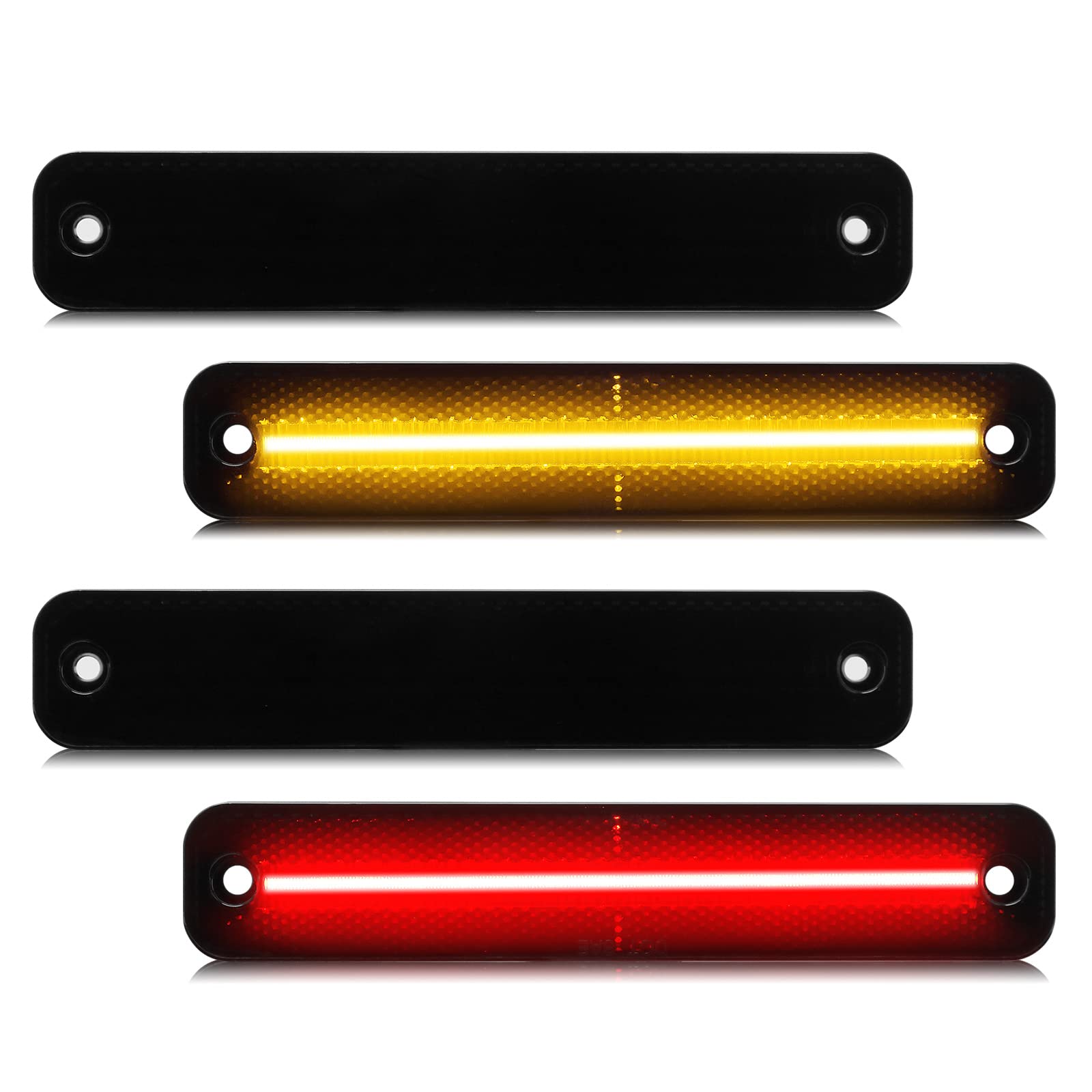 SHINEFIT LED Side Bumper Marker Lights Replacement for F0rd F100 F150 F250 F350 F500 Truck 1973-1979/ Bronco 1978-1979/ Econolin