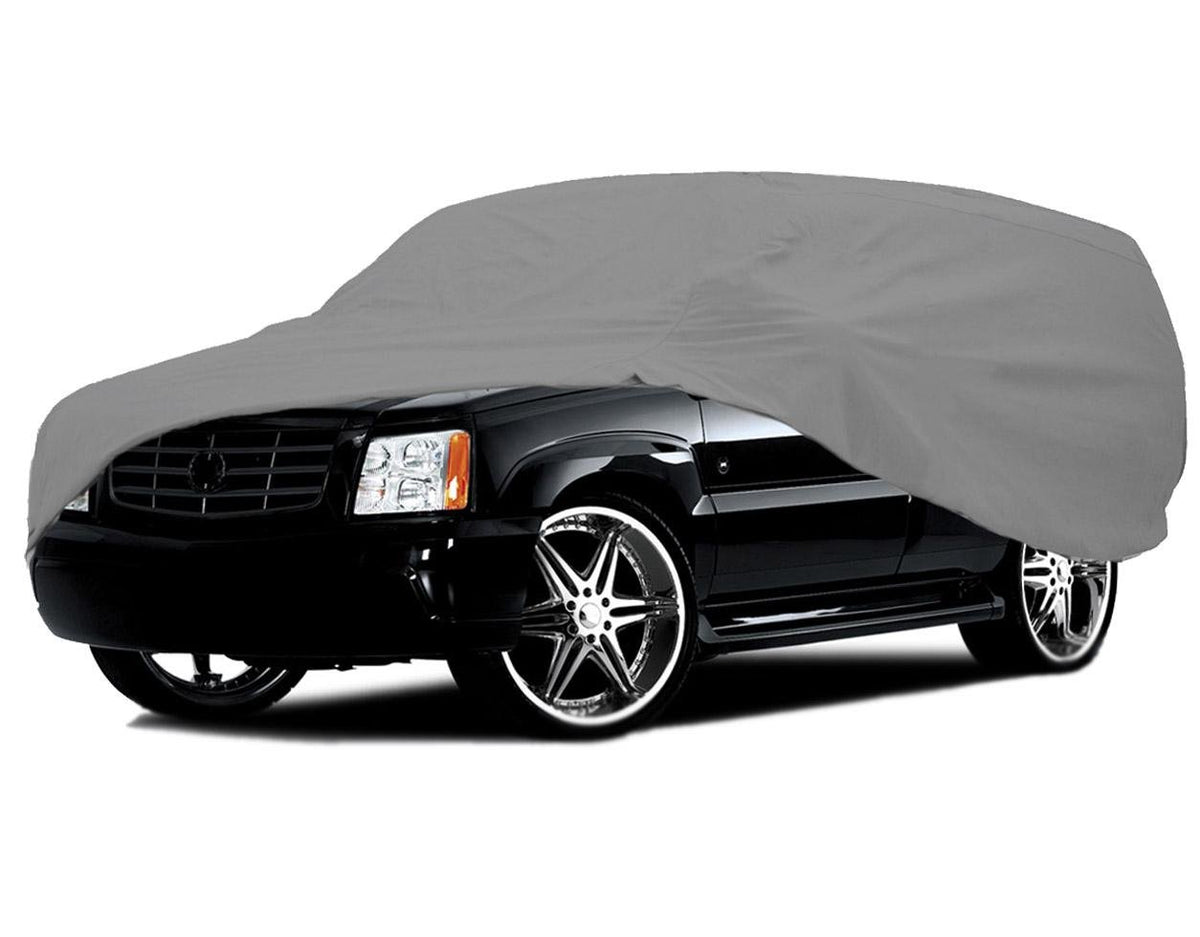 3 Layer All Weather SUV Car Cover Compatible for Jeep Liberty Sports Utility Vehicle Model Years 2002-2011 Breathable auto Prote