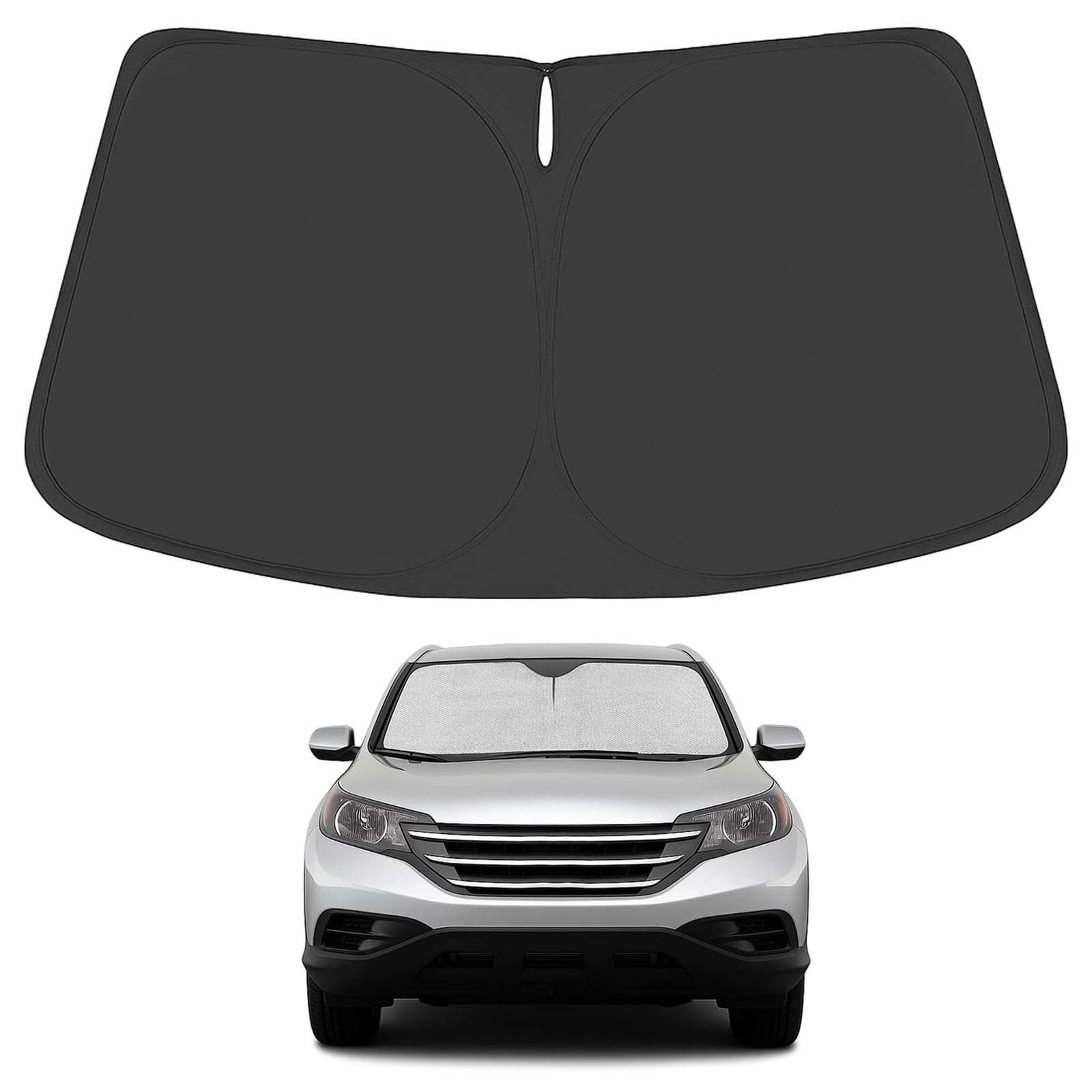 Proadsy 2025 Upgrade Windshield Sun Shade Custom Fit Honda Crv 2012-2016 4-Layer Foldable Front Sunshade Protector Sun Visor Blo