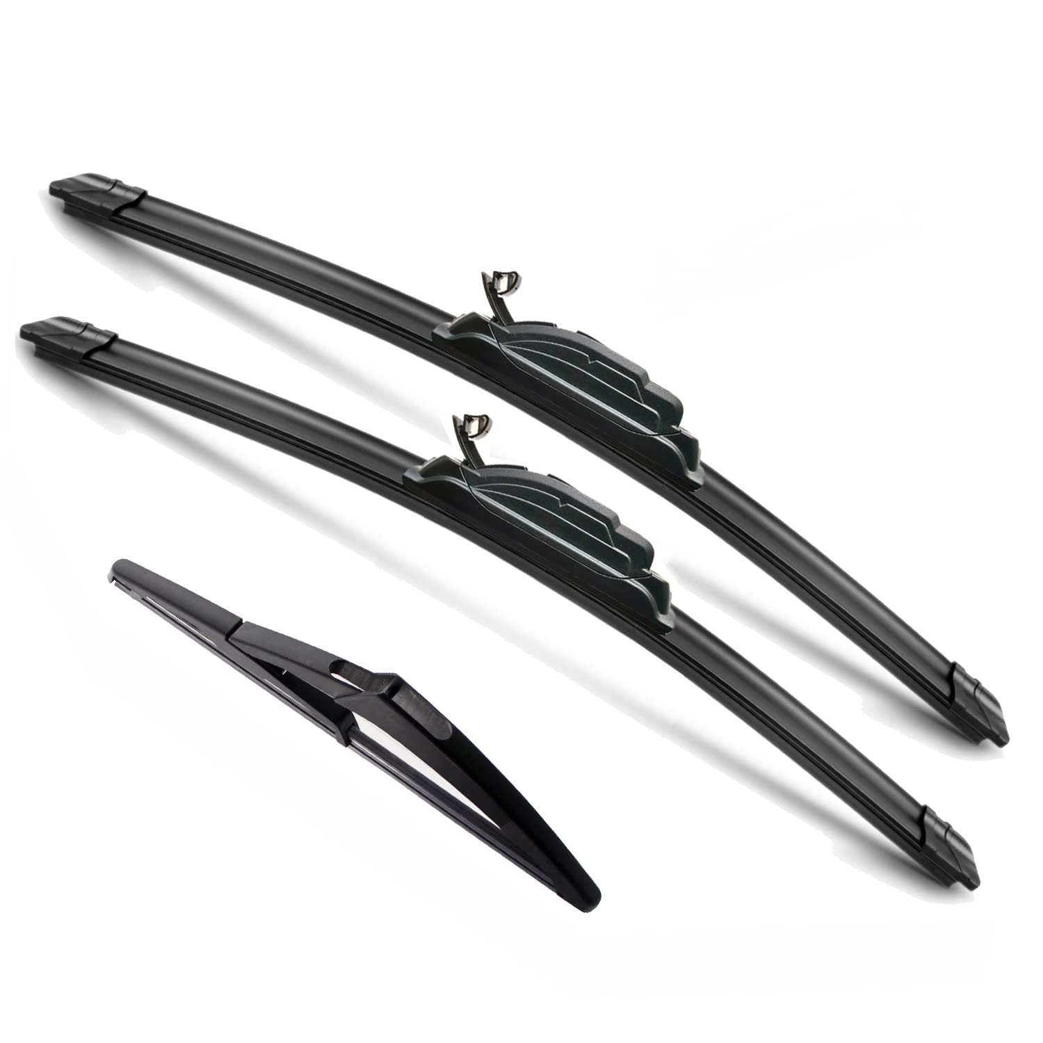 Justcar 3 Wipers Replacement For 2015-2021 Nissan Rogue 2013-2019 Nissan Pathfinder, Windshield Wiper Blades Original Equipment Replacement - 26'/17'/12' (Set Of 3) U/J Hook