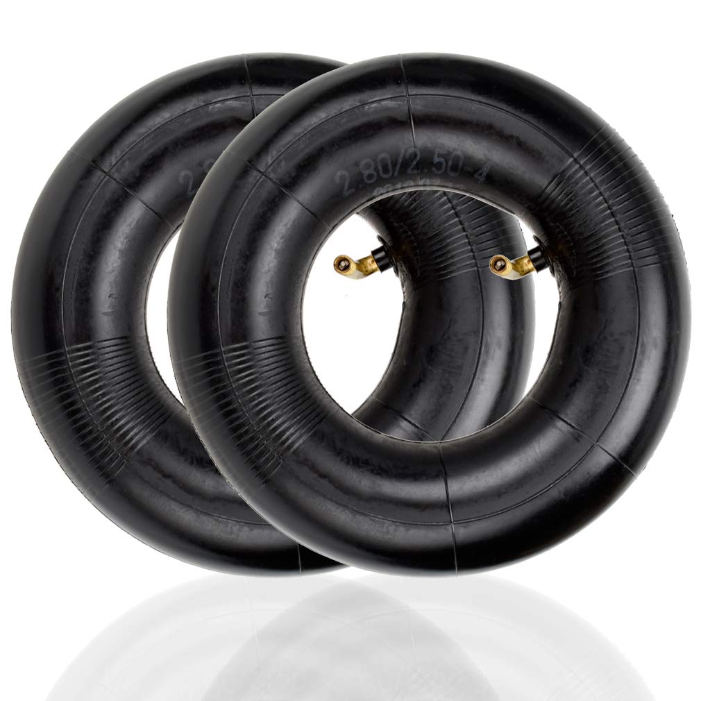 HIAORS 2Pcs Inner Tube 2.80/2.50-4 280/250-4 2.80-4 2.50-4 280-4 250-4 Tire Bent Metal Valve TR87 for Razor E300 Mobility Choppe