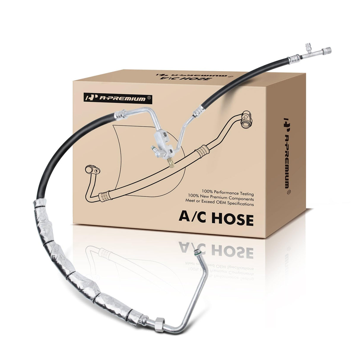 A-Premium A/C Suction and Discharge Line Hose Assembly Compatible with Ford F-250 1994-1996, F-350 1994-1997, F59 1994, V8 7.3L