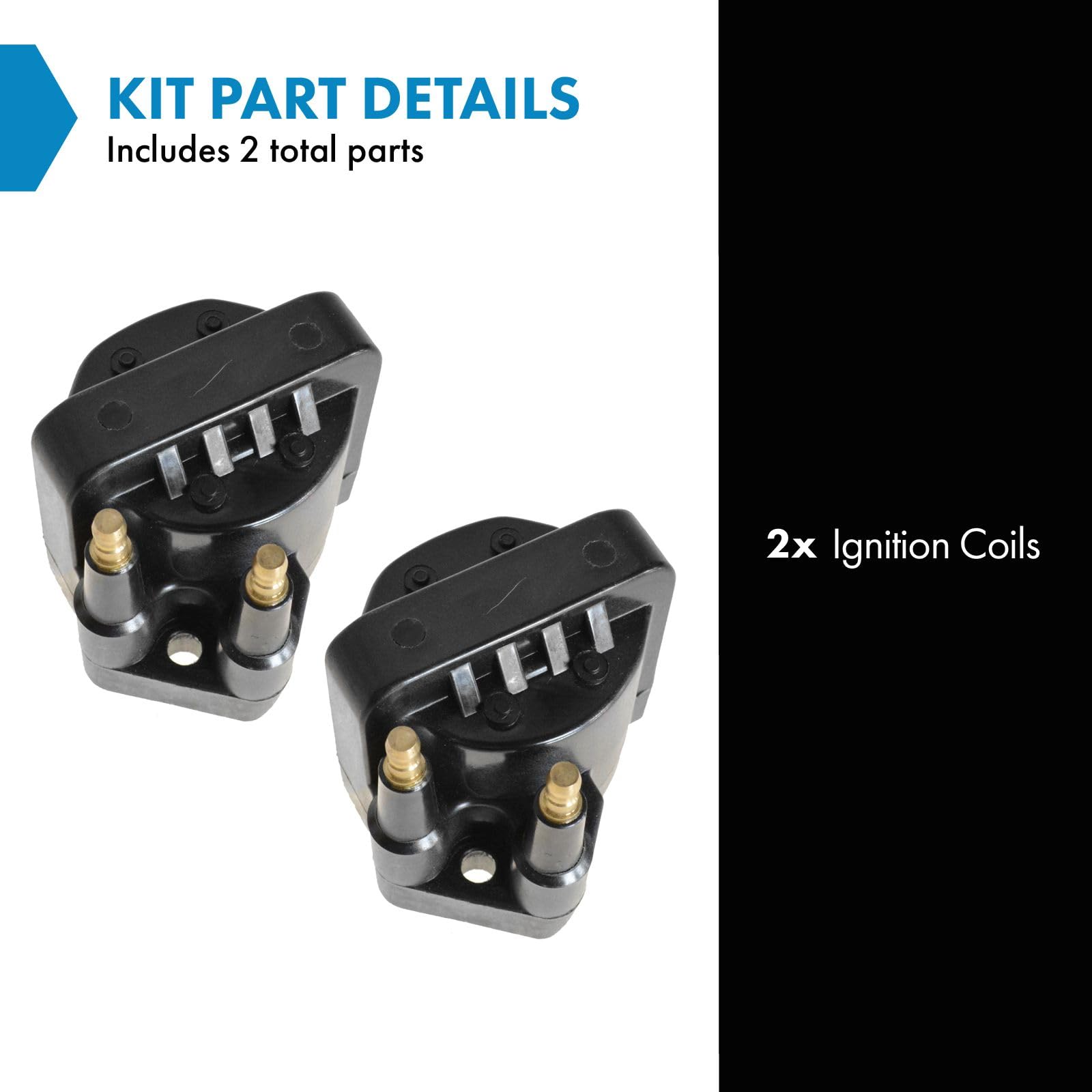 Trq Ignition Coil Set Compatible With 1991-1992 Saturn Sc 1993-2002 Sc1 Sc2 1991-2002 Sl Sl1 Sl2 1993-1999 Sw1 1993-2001 Sw2