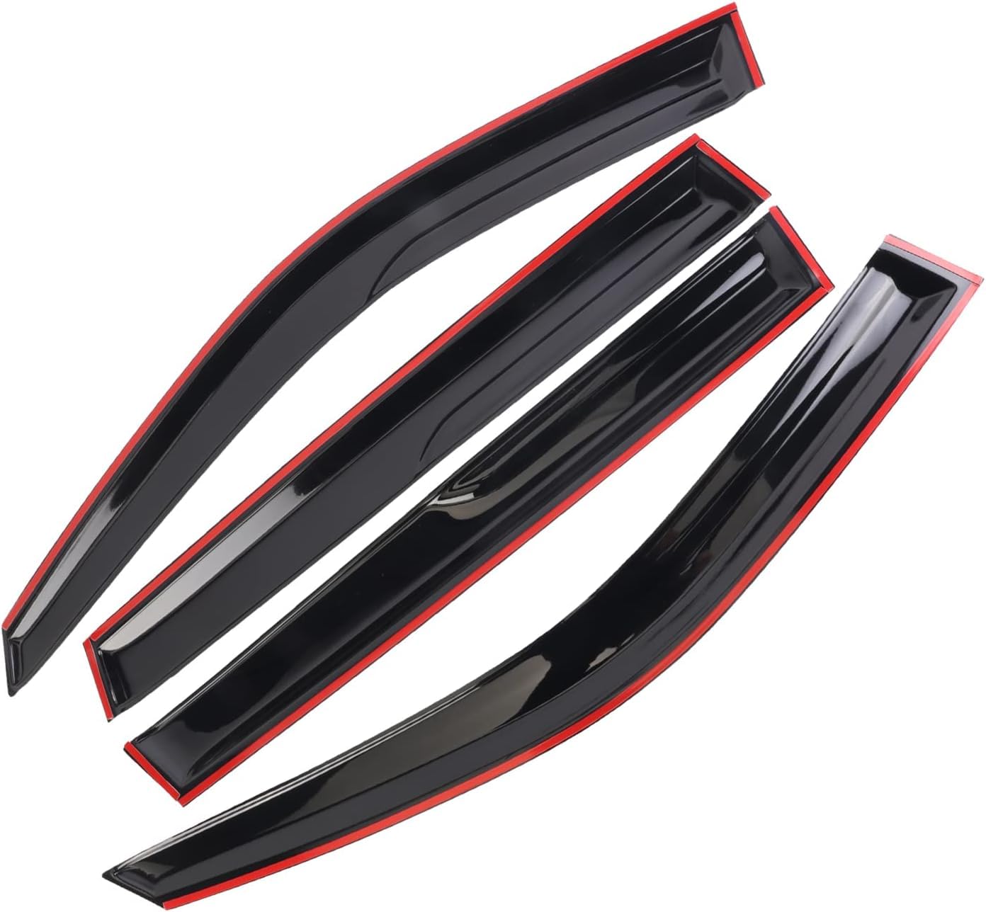 Sontian Rain Guards Tape-On Window Vent Visor Fit 2017-2023 Jeep Compass Window Wind Deflector 4Pcs Vent Shade