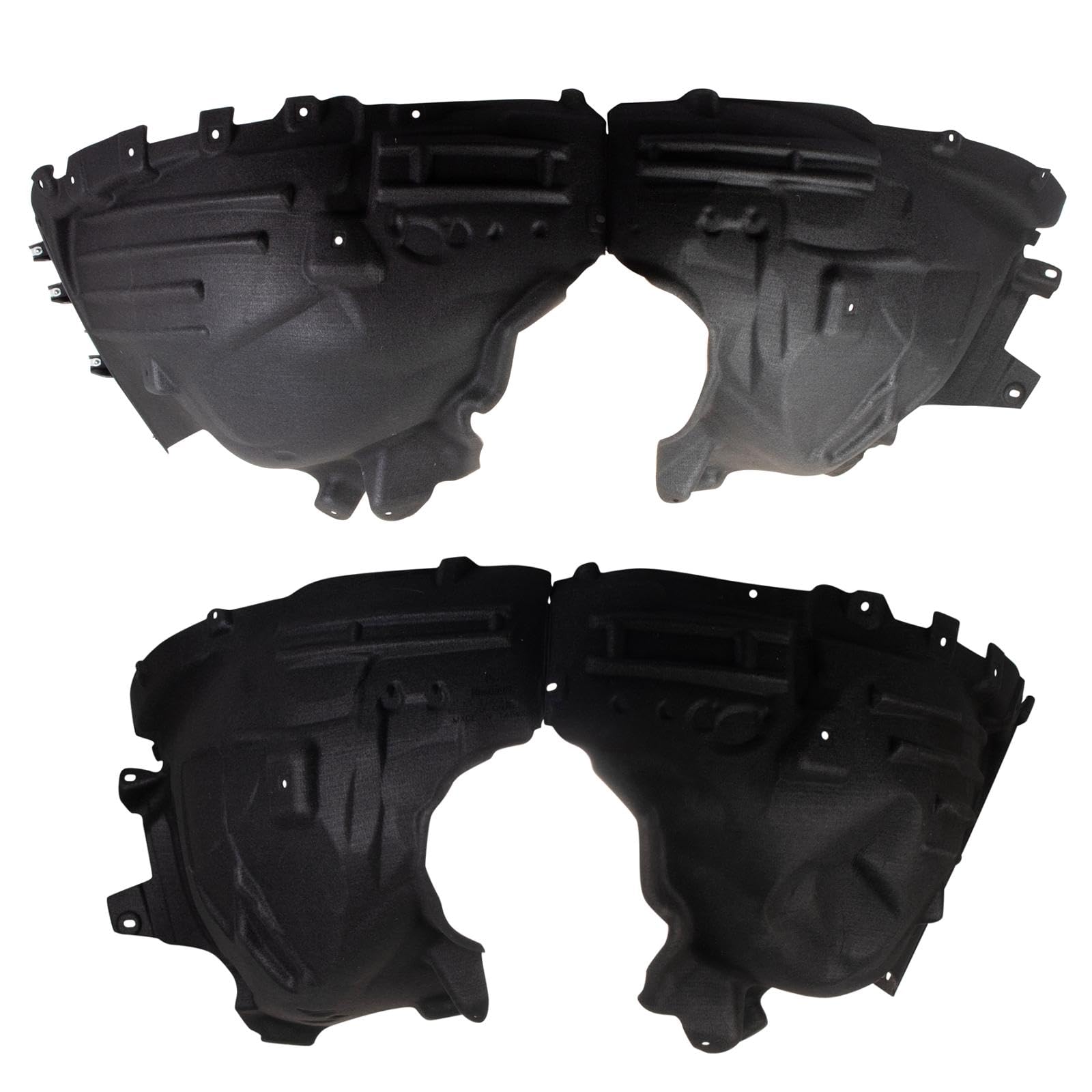 Trq Front Inner Fender Liner Set Compatible With 2020-2022 Ford Explorer Police Interceptor Utility Fo1248204 Fo1249204