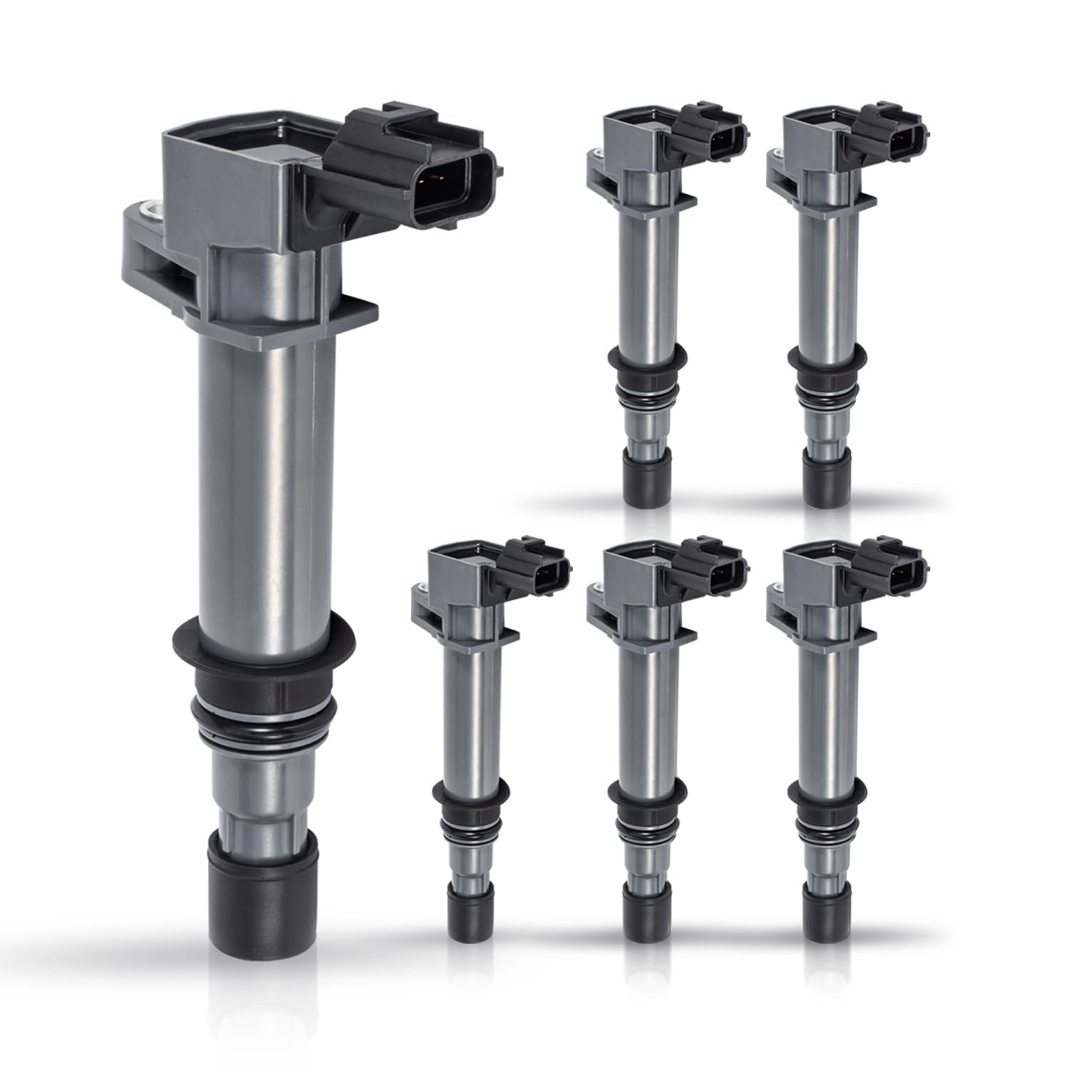 Ena Set Of 6 Ignition Coil Pack Compatible With Dodge Jeep Mitsubishi Aspen Dakota Durango Ram 1500 Nitro Cherokee Commander Liberty Raider 3.7L 3.9L 4.7L V6 V8 Replacement For Uf270 Uf399 Uf297 C1231