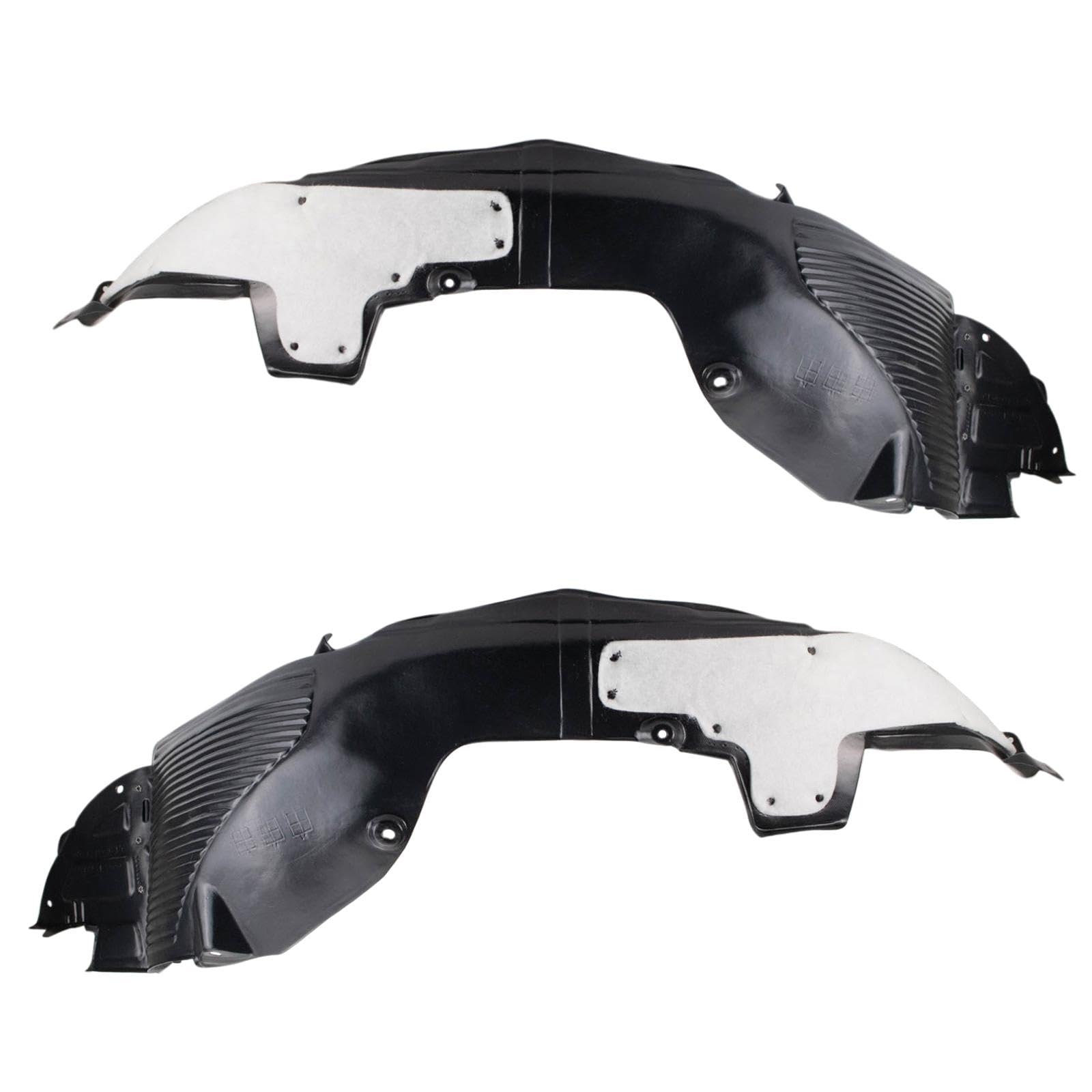 Trq Front Inner Fender Liner Set Compatible With 2014-2016 Kia Forte Koup Forte5 Ki1248128 Ki1249128