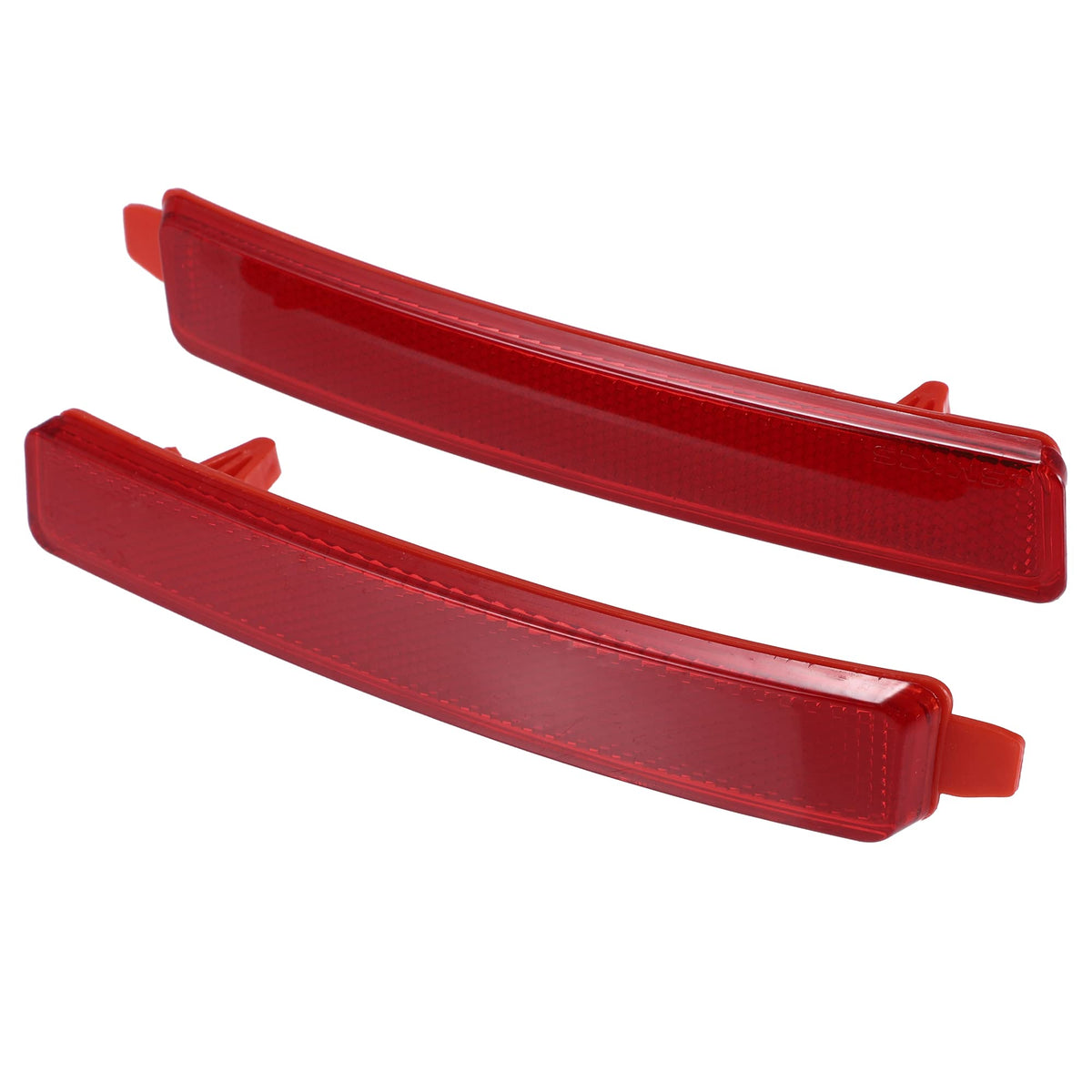 A ABSOPRO Car Rear Left Right Bumper Reflector 25881881 25881882 for GMC Acadia 2007-2012 for Cadillac SRX 2010-2016 Plastic Red