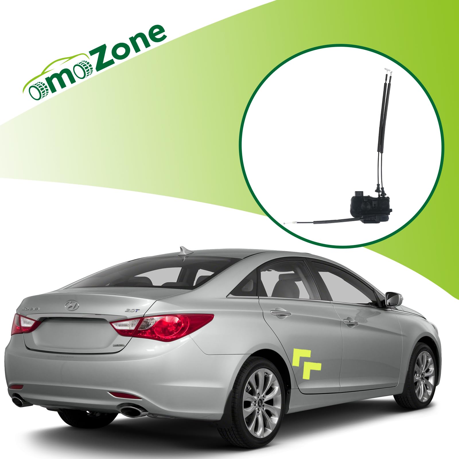 omoZone Door Lock Latch Actuator Assembly Rear Right Passenger Side Compatible with 2011-2015 Hyundai Sonata Replaces 814203S000