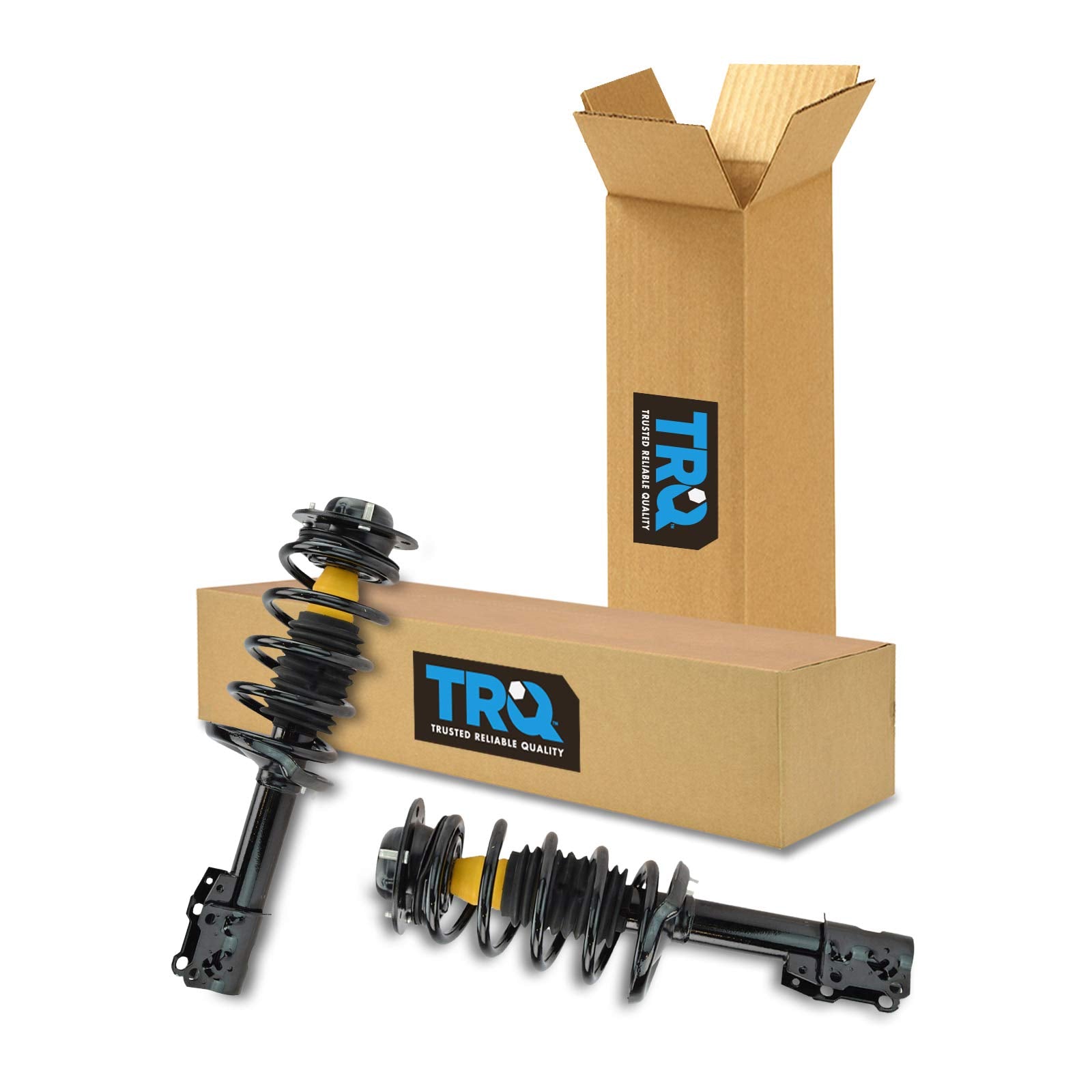 Trq Front Strut & Coil Spring Assembly Set Driver & Passenger Sides Compatible With 04-12 Chevrolet Malibu 05-10 Pontiac G6 07-0
