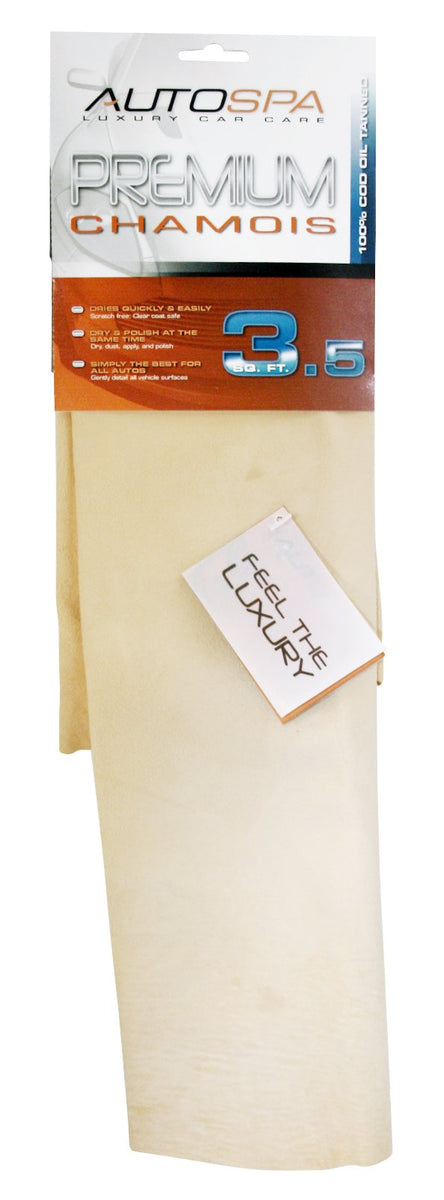 AutoSpa 40203AS Genuine Full Skin Chamois, 3.5 sqft