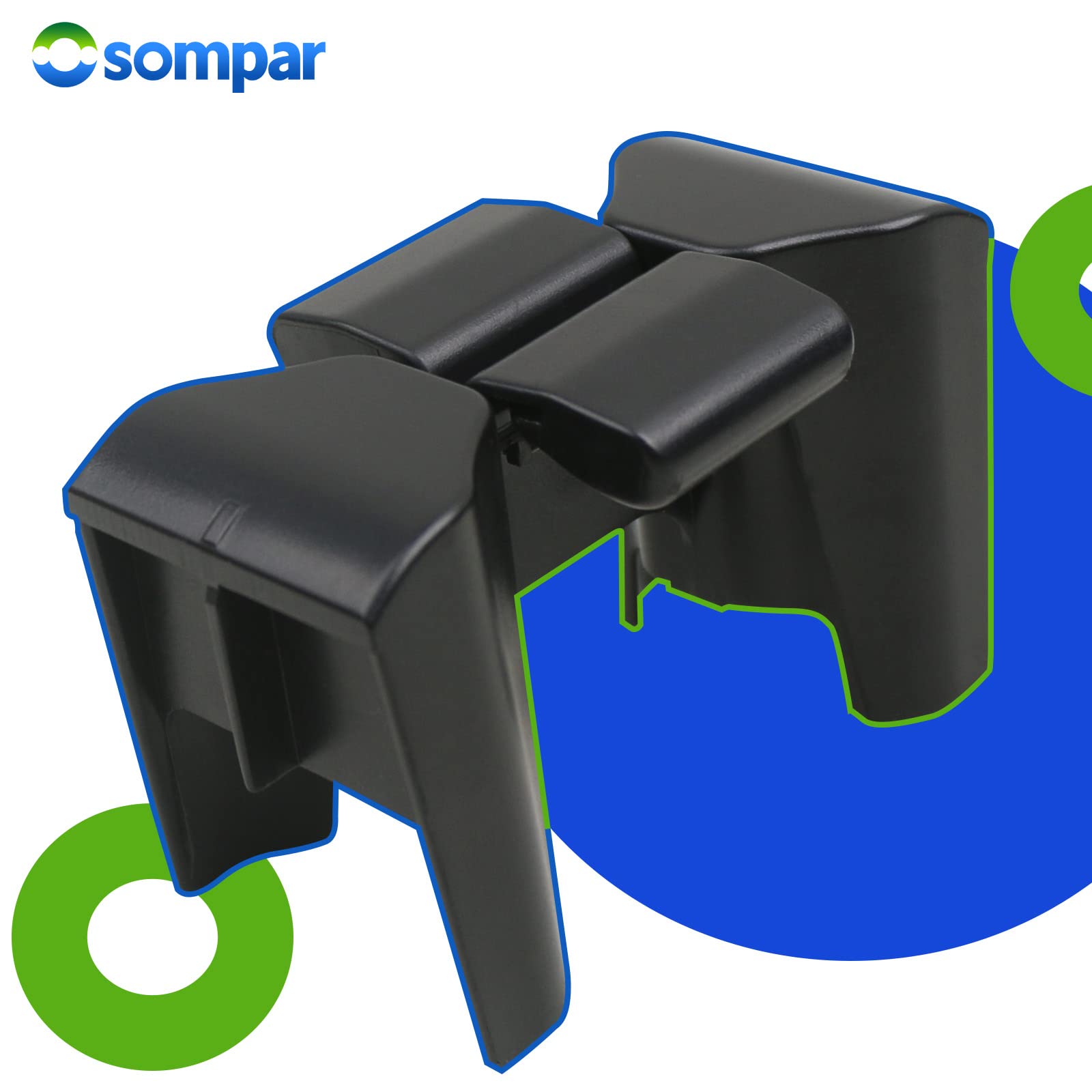 Osompar Cup Holder Insert Divider Compatible With 2002-2007 Toyota Highlander Replaces 41021 55604-48020