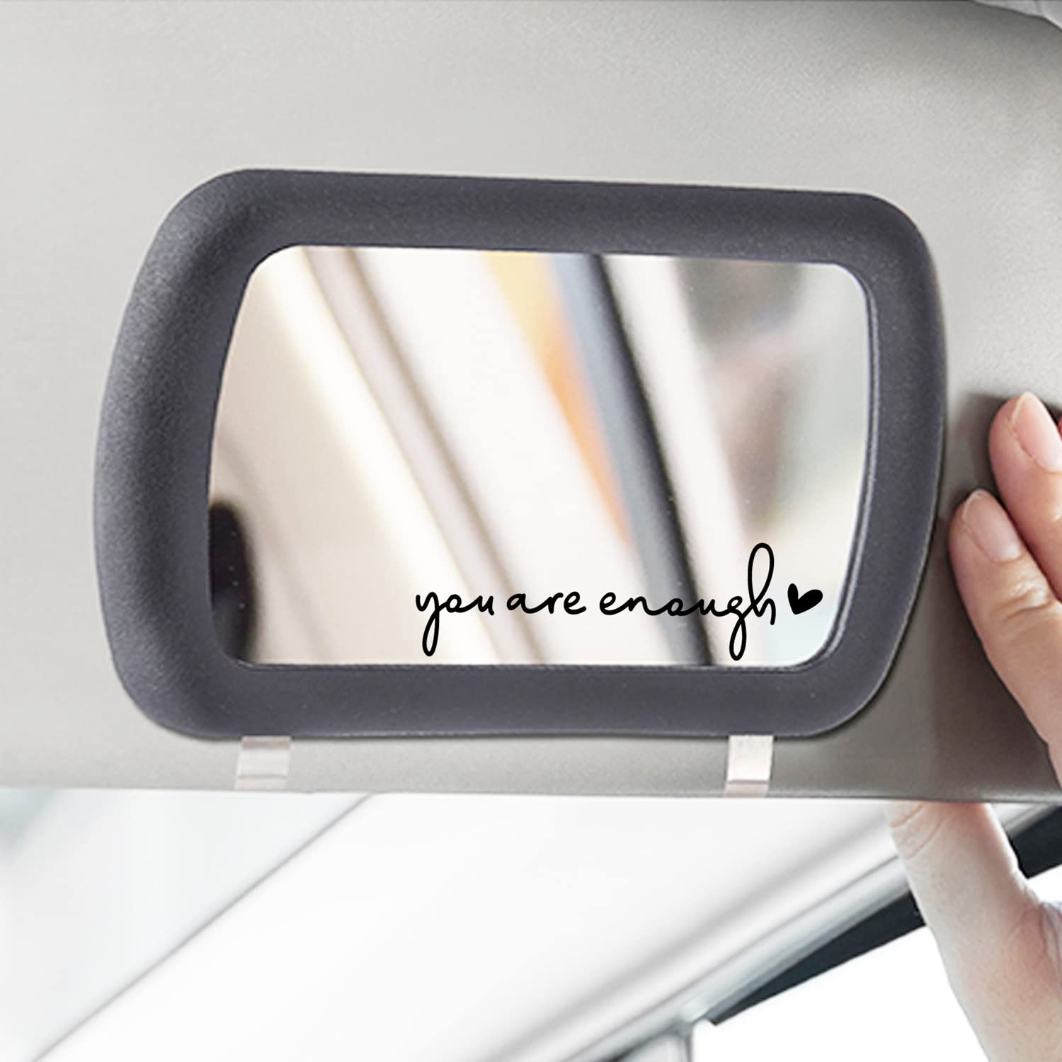 3 X You Are Enough Rearview Mirror Decal, Vanity Mirror Stickers, Rear View Mirror Sticker, Car Mirror Decal, Water Bottle Decal