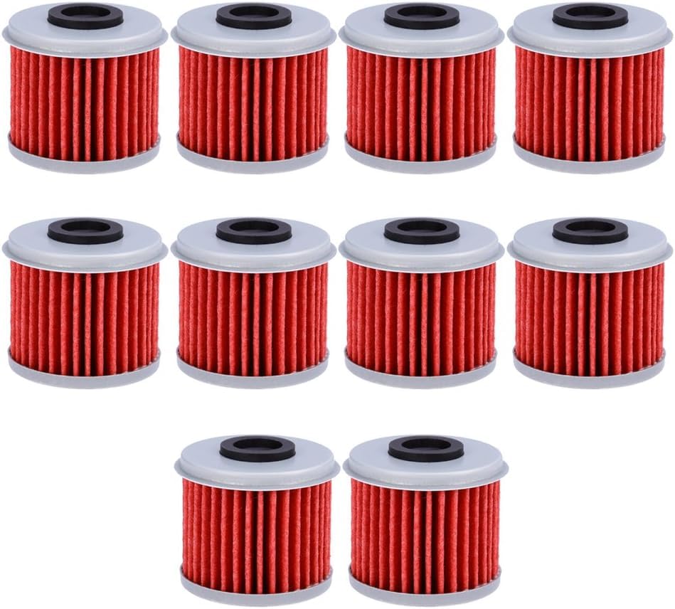 Oil Filter Kn116 Compatible With Honda Atv Trx450R Crf250X Crf450X Crf250R Crf450R (10 Pack)