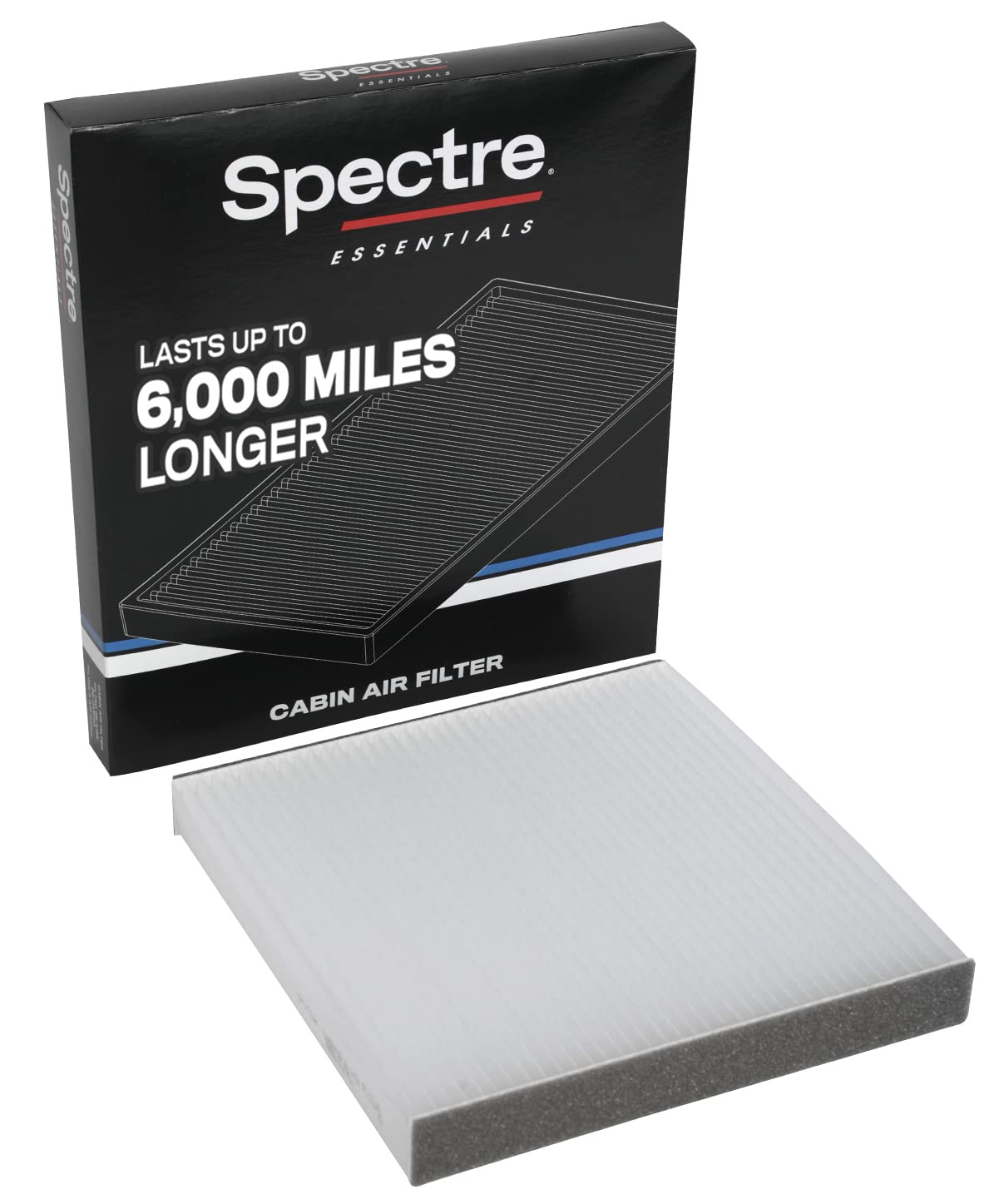 Spectre Essentials Cabin Air Filter By K&N: Premium, 50-Percent Longer Life: Fits Select 2014-2020 Chevy/Gmc/Cadillac (Silverado