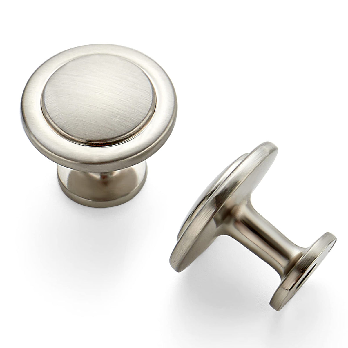 Ravinte 55 Pack Brushed Nickel Cabinet Pulls 1-1/4 Inch Kitchen Cabinet Knobs Drawer Knobs Dresser Knobs Drawer Pulls Cabinet Door Knobs Dresser Drawer Handles Knobs For Dresser Drawers