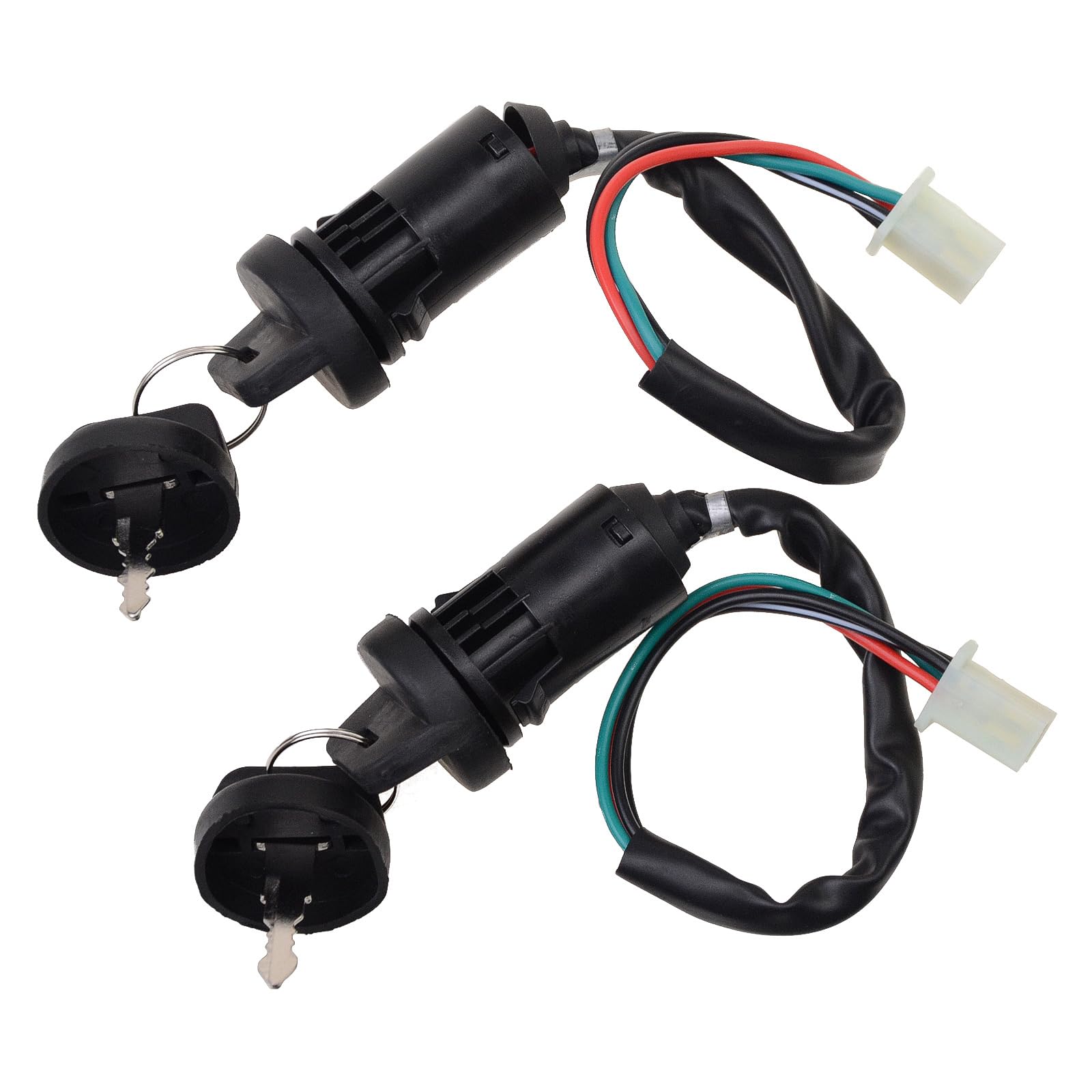Goofit 4 Wires Ignition Switch Key Set With Cap Replacement For 50Cc 70Cc 90Cc 110Cc 125Cc 150Cc 200Cc 250Cc Taotao Sunl Atv Dir