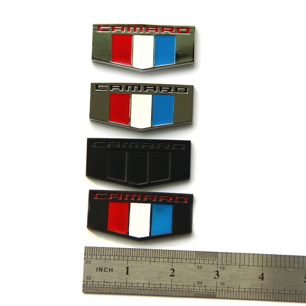 Yoaoo 2Pack Oem Zl1 1Le M Emblems Badge Front Right Left 3D Compatible With Zl1 1Le Ss Rs Zl1 Chrome Black