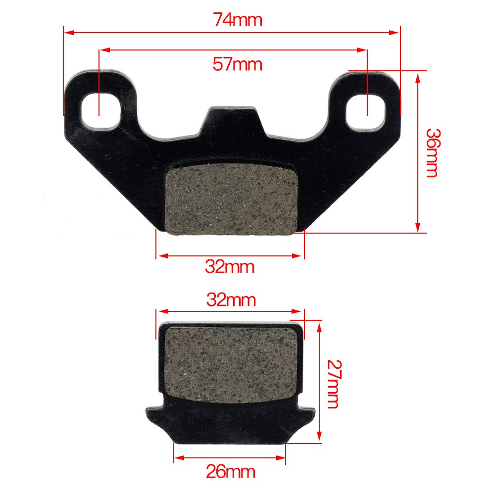 Hiaors Brake Pads For Ssr 110Cc 125Cc 140Cc 50Cc 70Cc Lifan Yx Thumpstar Demon Stomp Bse Kayo Pit Dirt Bike