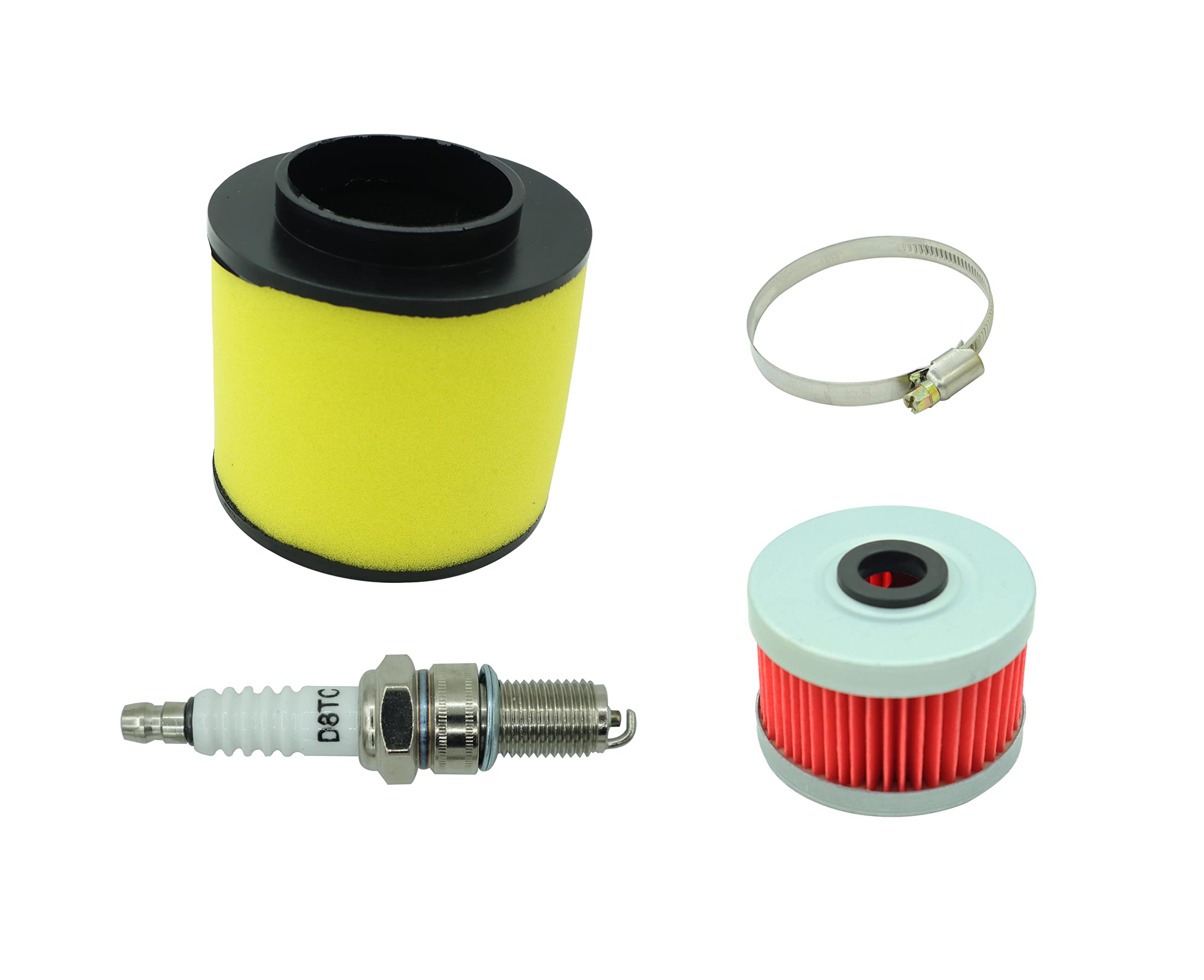 Carburetor Choke Cable & Starter Valve Plunger Kit Fit For Honda Rancher 350 Trx350 2000-2006, Including Trx350 Air Filter Oil Filter With Oil Filter Spark Plug
