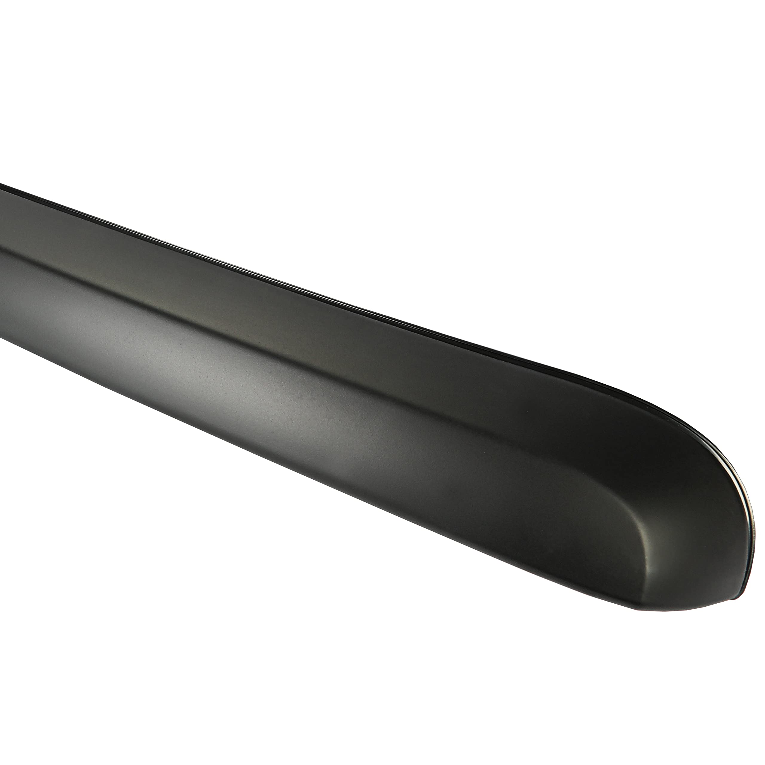 Ecotric Truck Hood Molding Trim Moulding Without Chrome Grille Compatible With 2007-2013 Gmc Sierra 1500 2500Hd 3500Hd Replace For Gm1235110 10385157 W/Clips For Installation - Black