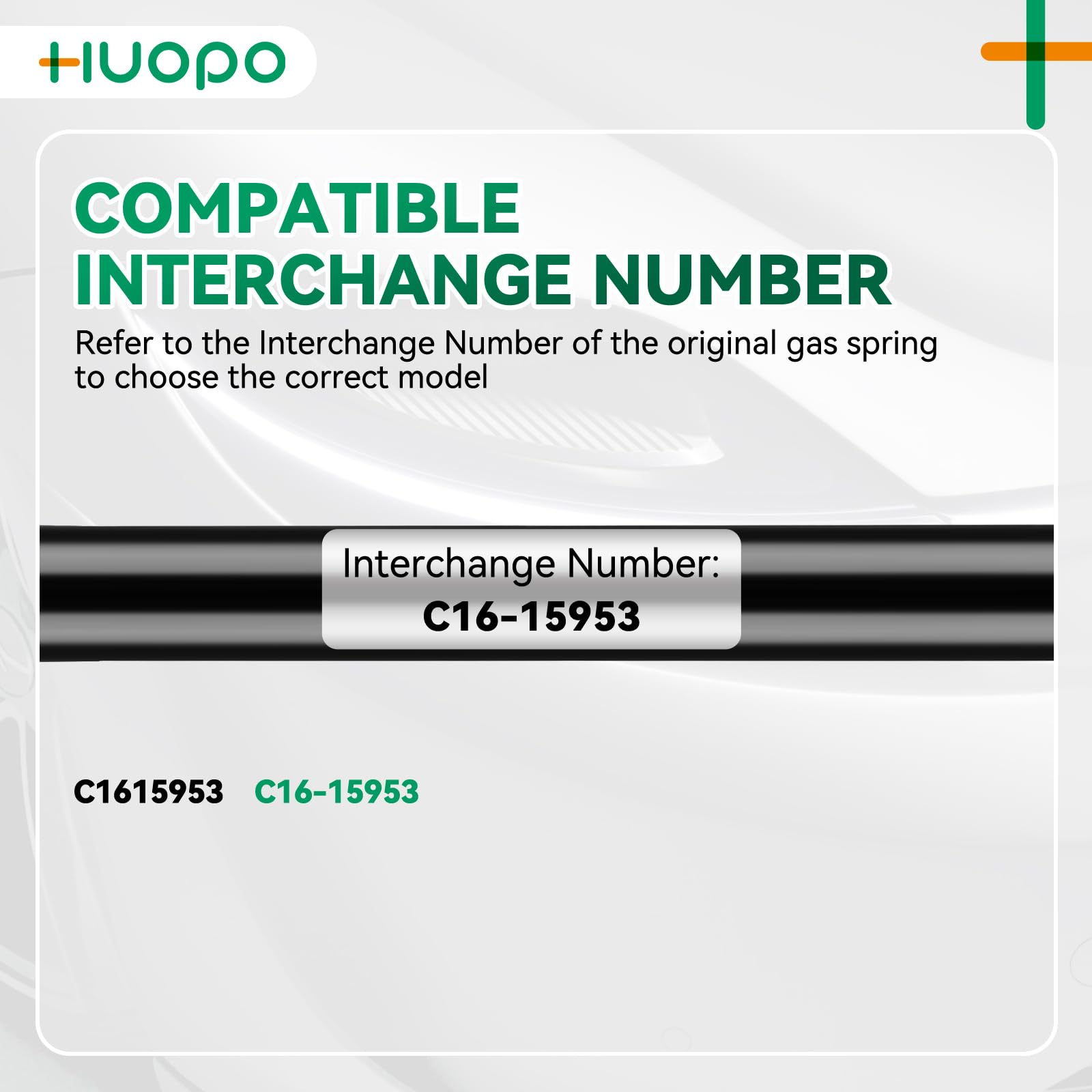 C16-15953 HUOPO 35 Inch 100 lb 445 N Gas Shock Strut Lift Support for Tonneau Cover Camper RV Bed Basement Storage Doors Hatch B