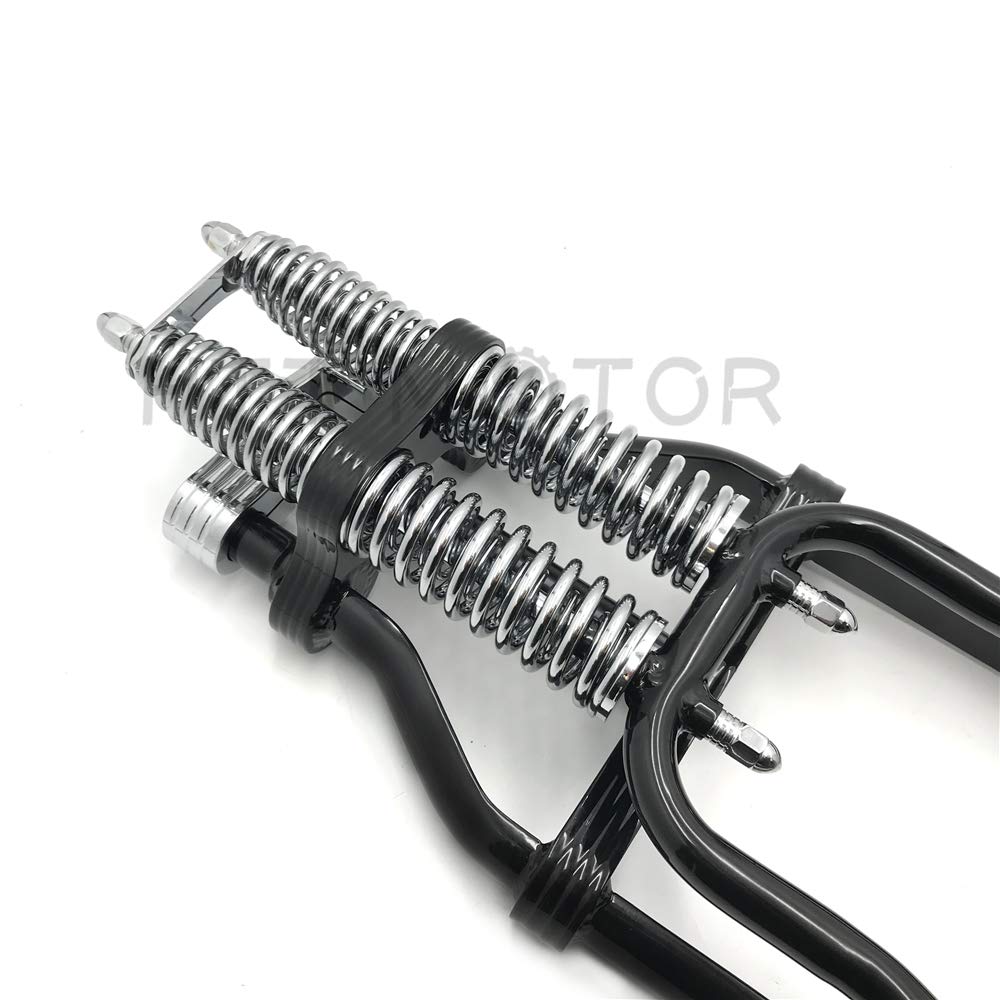 Httmt Sf002-I- Black Springer Front End -2' Under Stock Length Wishbone Compatible With H-D & Customs