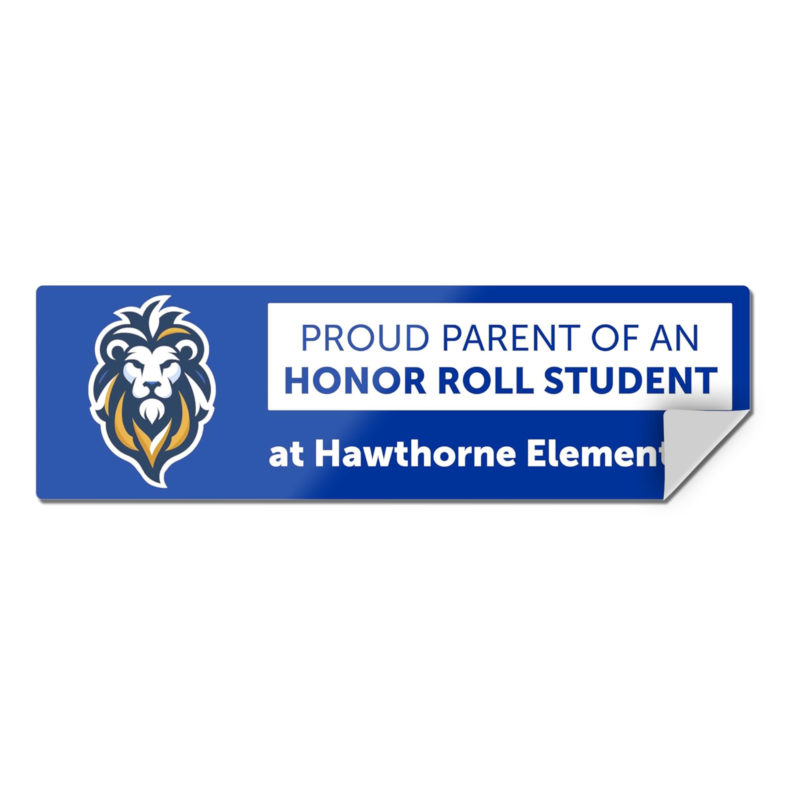 Custom Honor Roll Bumper Stickers For Cars - Personalized School Bumper Stickers For Cars, Trucks And Other Vehicles - 3    X 10