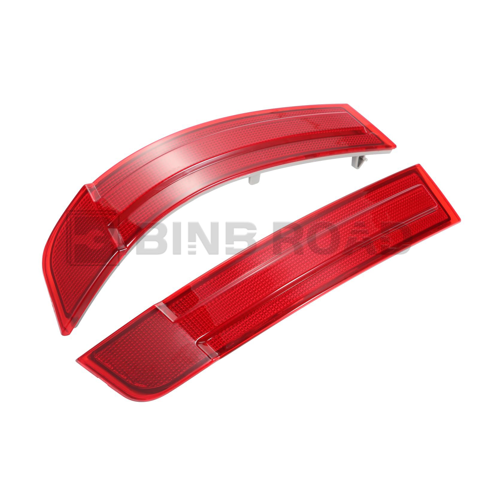 BINB ROAD Rear Bumper Reflector 1648201174 + 1648201274 Left Right Red Trim Compatible with Mercedes-Benz GL320 GL450 GL550 X164