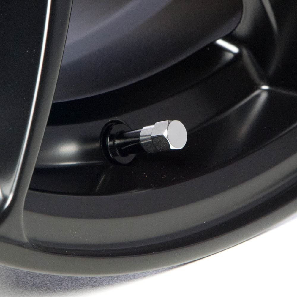 Circuit Performance Vc3 Series Silver Aluminum Valve Stem Caps (Set Of 4)
